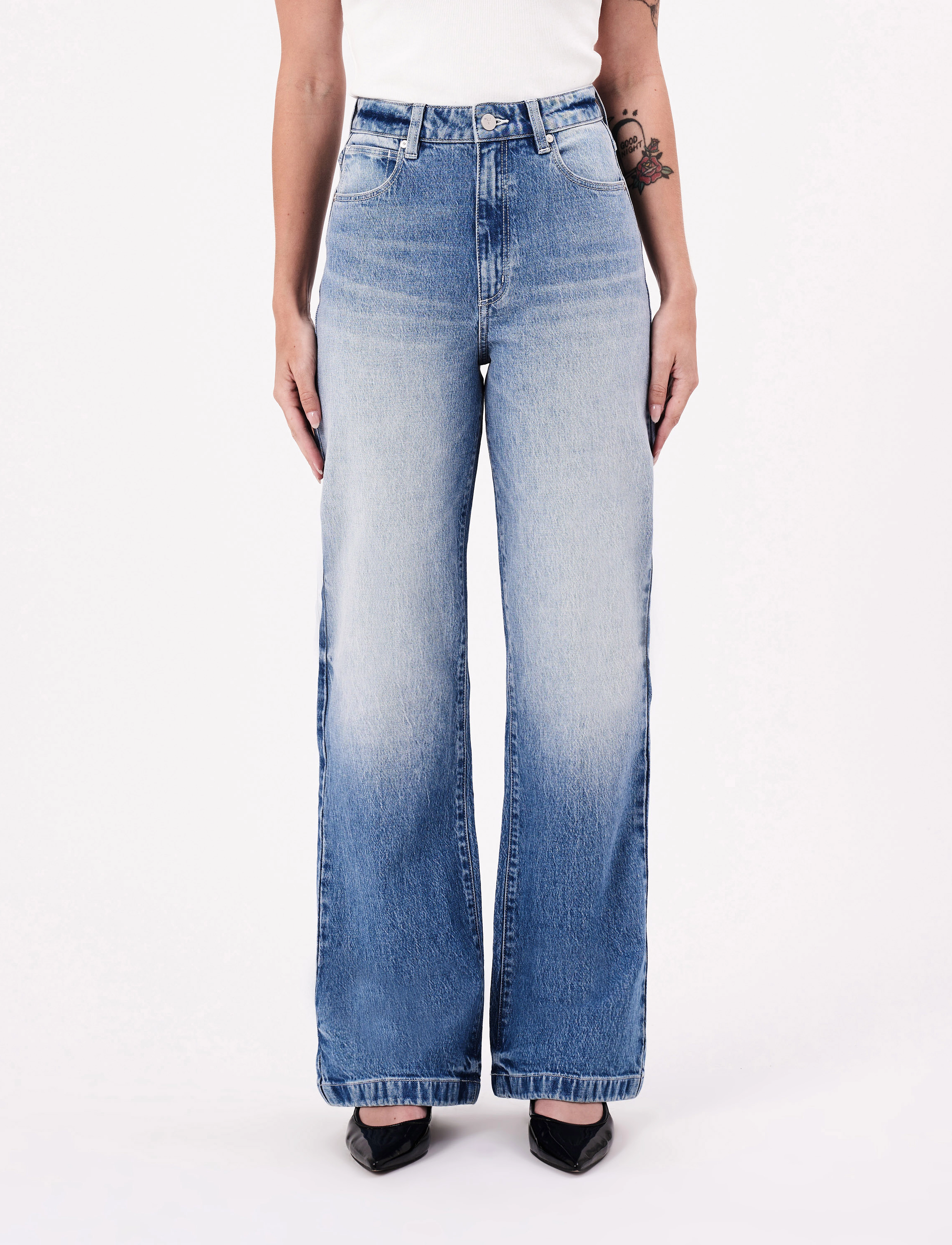 ABRAND 94 High & Wide Vesta, 25, Jeans, Blau - Wide, Frauen