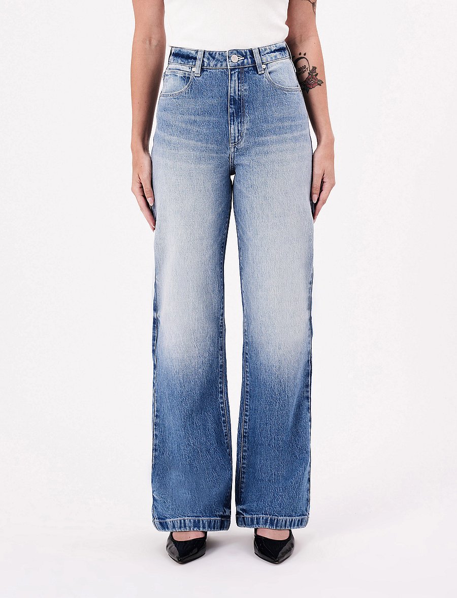 ABRAND - 94 HIGH & WIDE VESTA - brede jeans - blue - 0