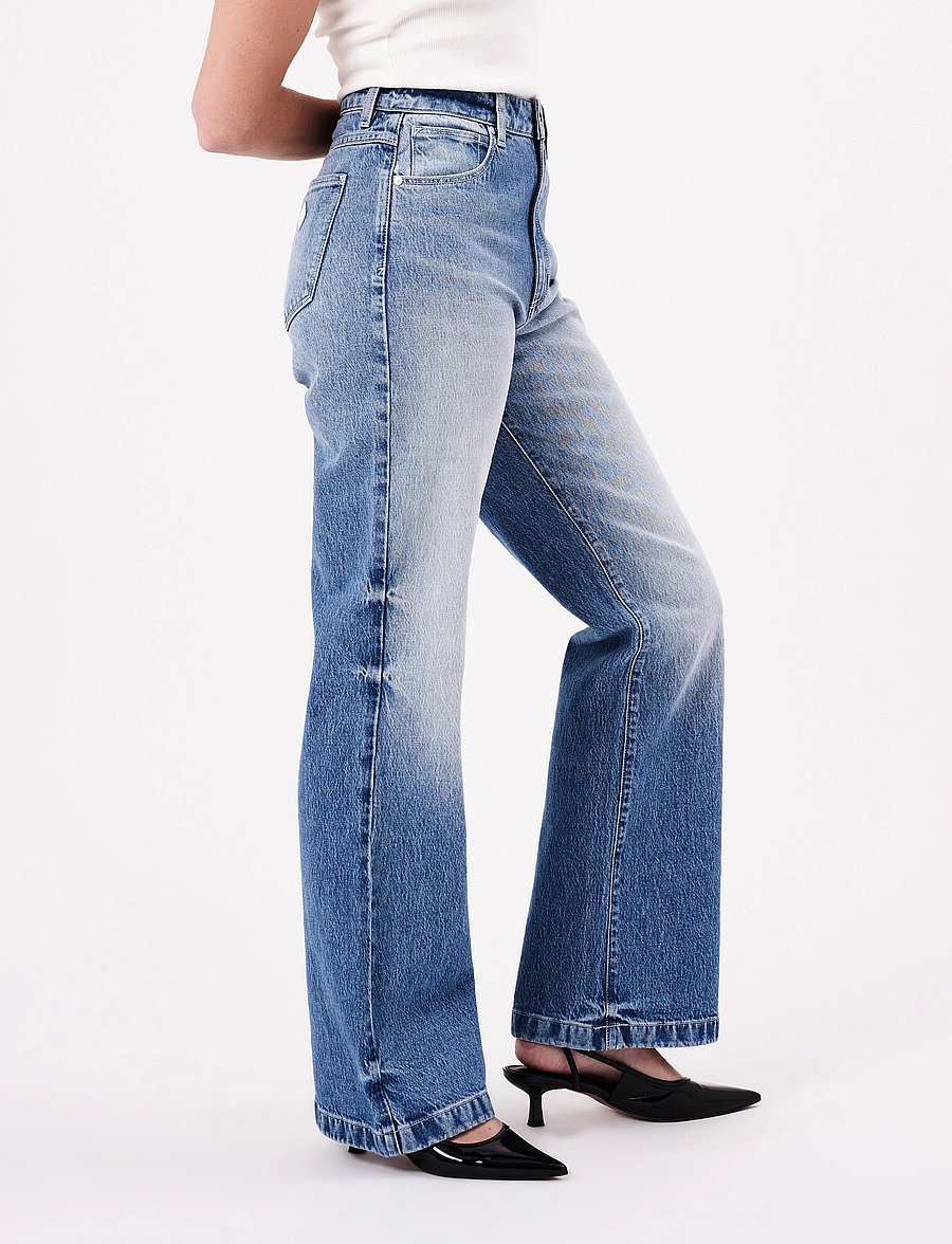 ABRAND - 94 HIGH & WIDE VESTA - brede jeans - blue - 3