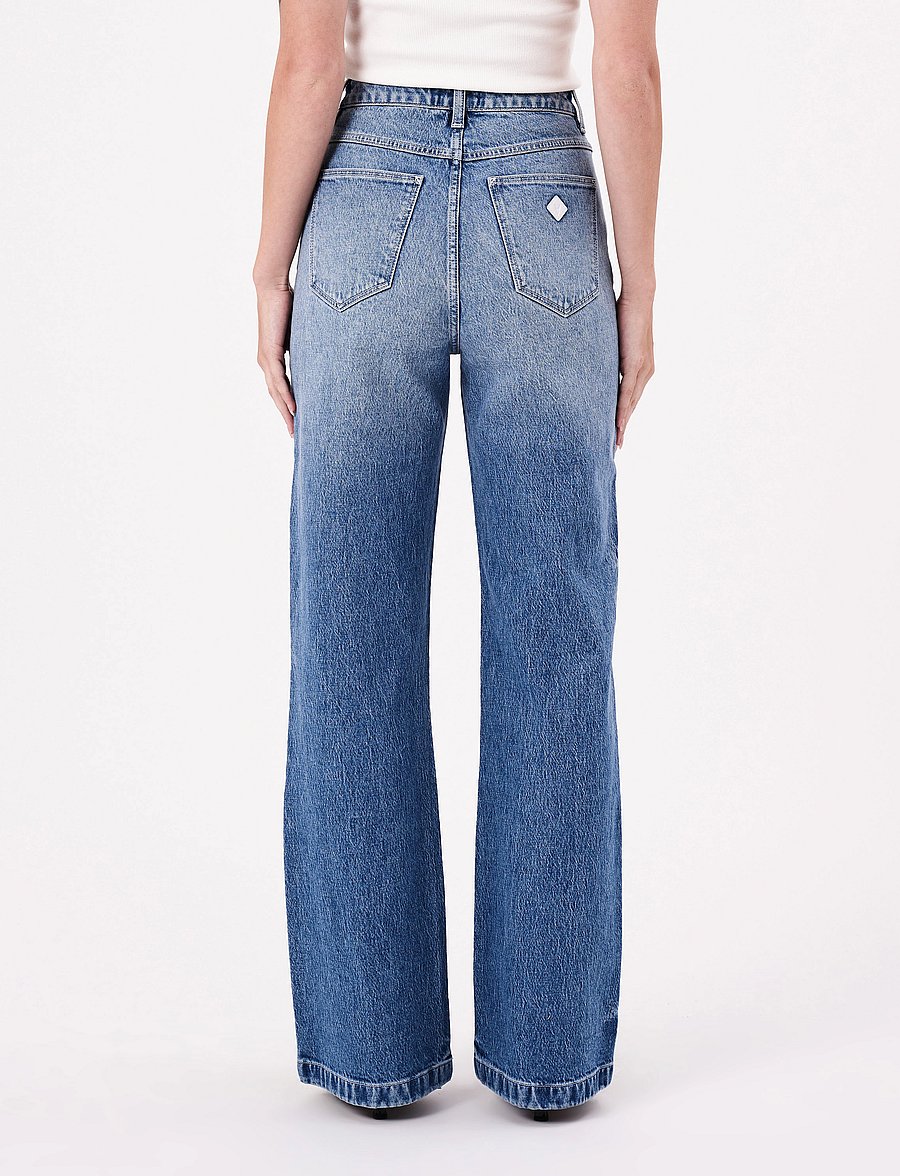 ABRAND - 94 HIGH & WIDE VESTA - brede jeans - blue - 4