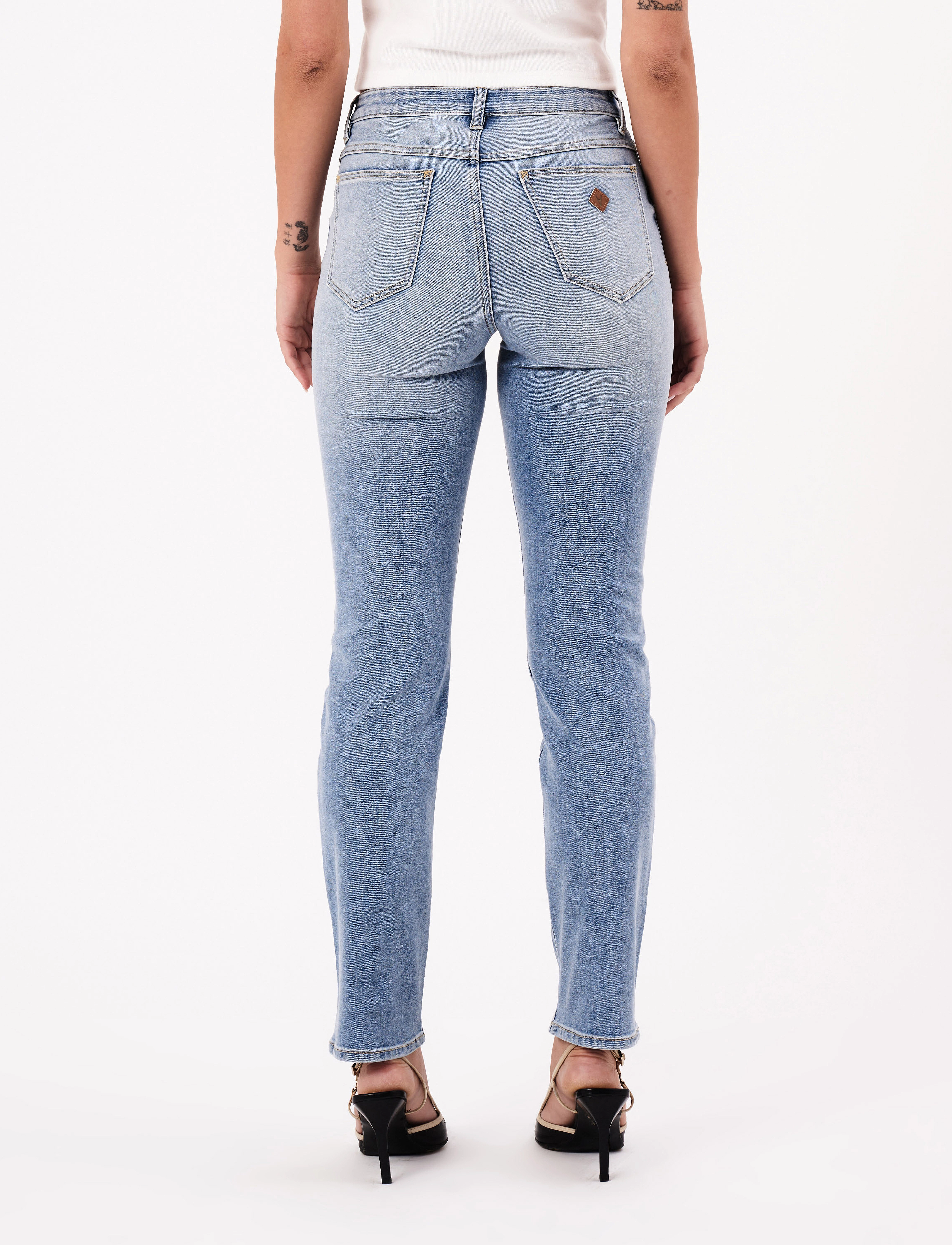 ABRAND - 95 STOVEPIPE ANETA - slim jeans - blue - 4