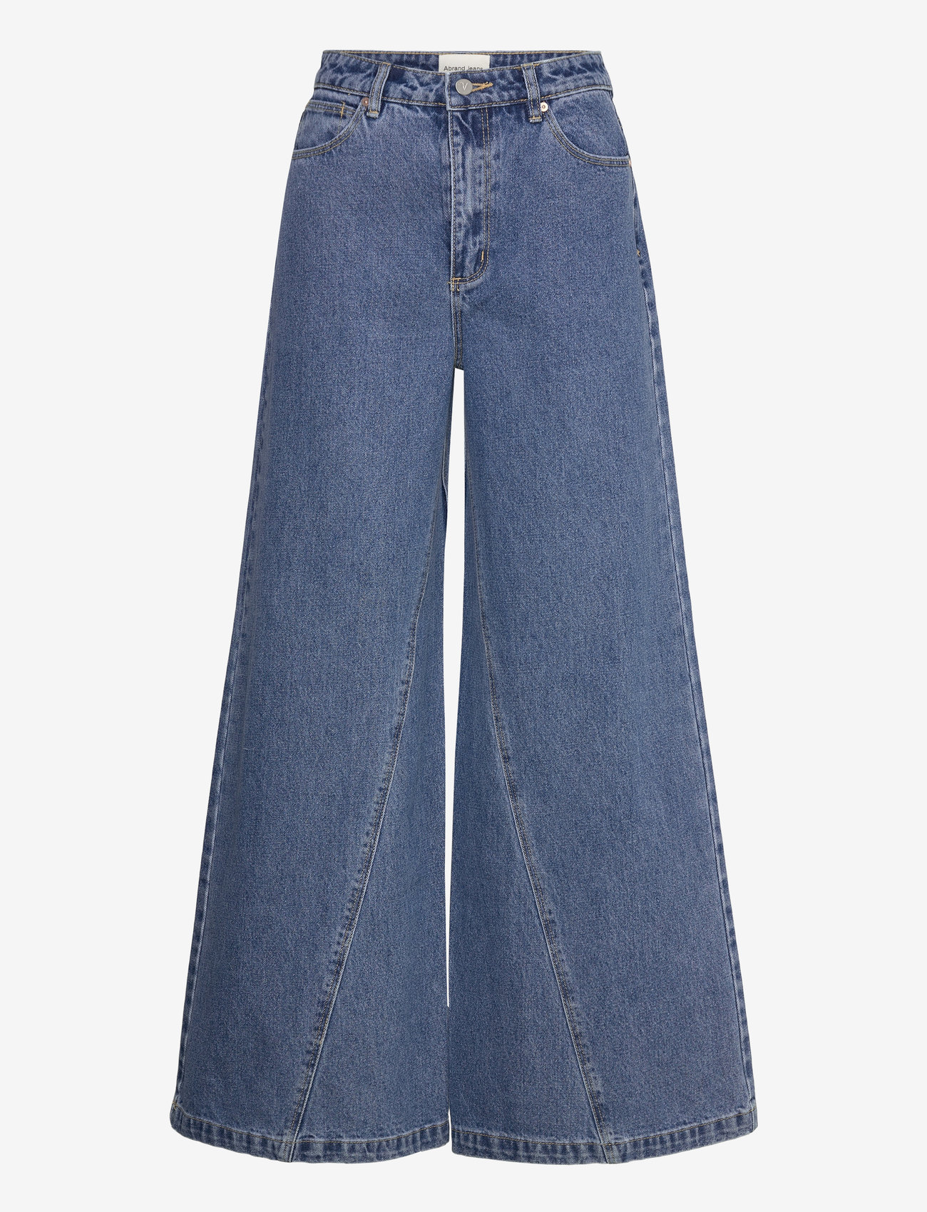 ABRAND - 94 SUPER WIDE CHANTELL MID VINTAGE BLUE - wide leg jeans - blue - 1