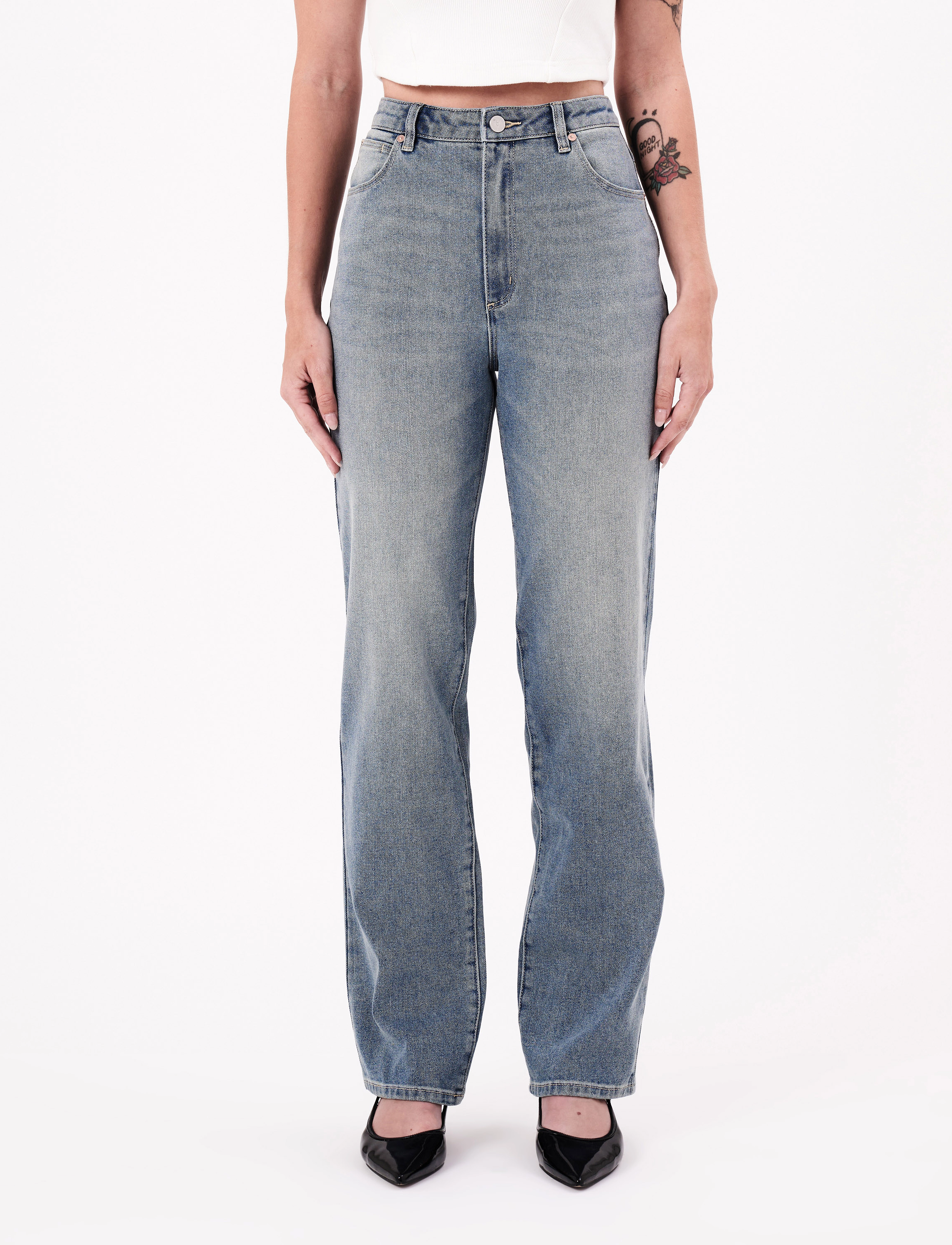 ABRAND 94 HIGH STRAIGHT ARINA - Tøj - BLUE / blue