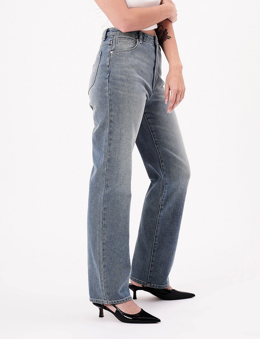ABRAND - 94 HIGH STRAIGHT ARINA - straight jeans - blue - 3