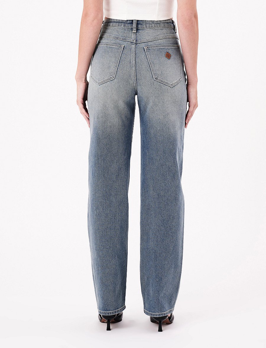 ABRAND - 94 HIGH STRAIGHT ARINA - straight jeans - blue - 4