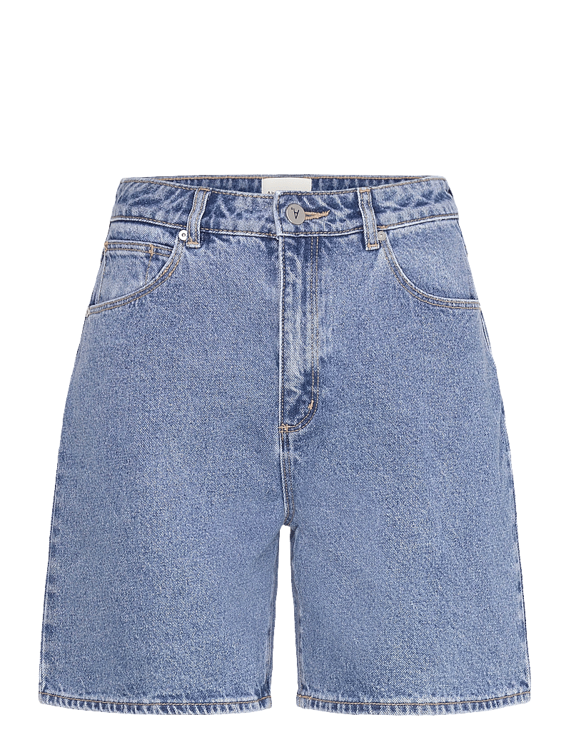 ABRAND - CARRIE SHORT NAOMIMID VINTAGE BLUE - jeansshorts - blue - 1
