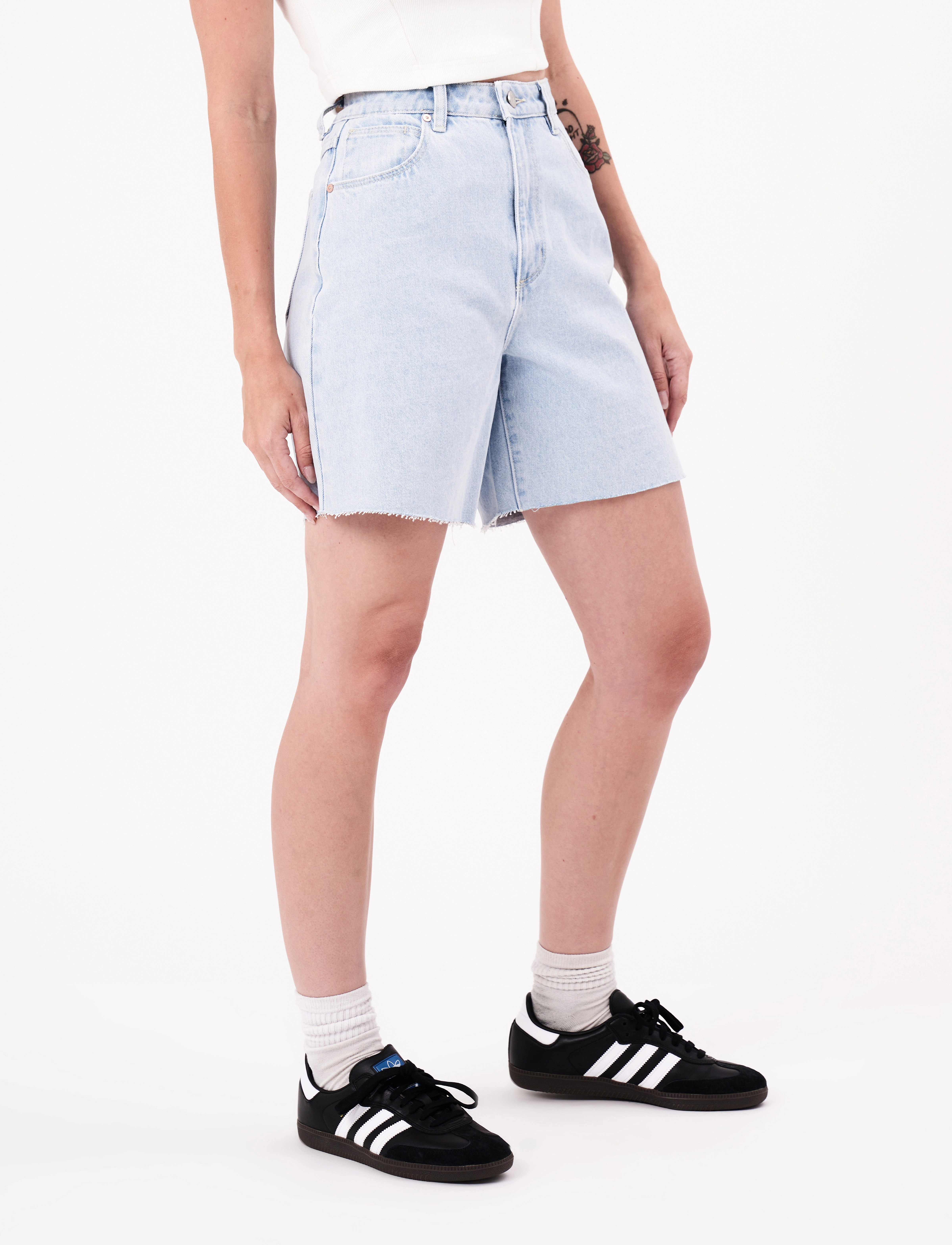 ABRAND - CARRIE SHORT KATELIGHT VINTAGE BLUE - jeansshorts - blue - 3