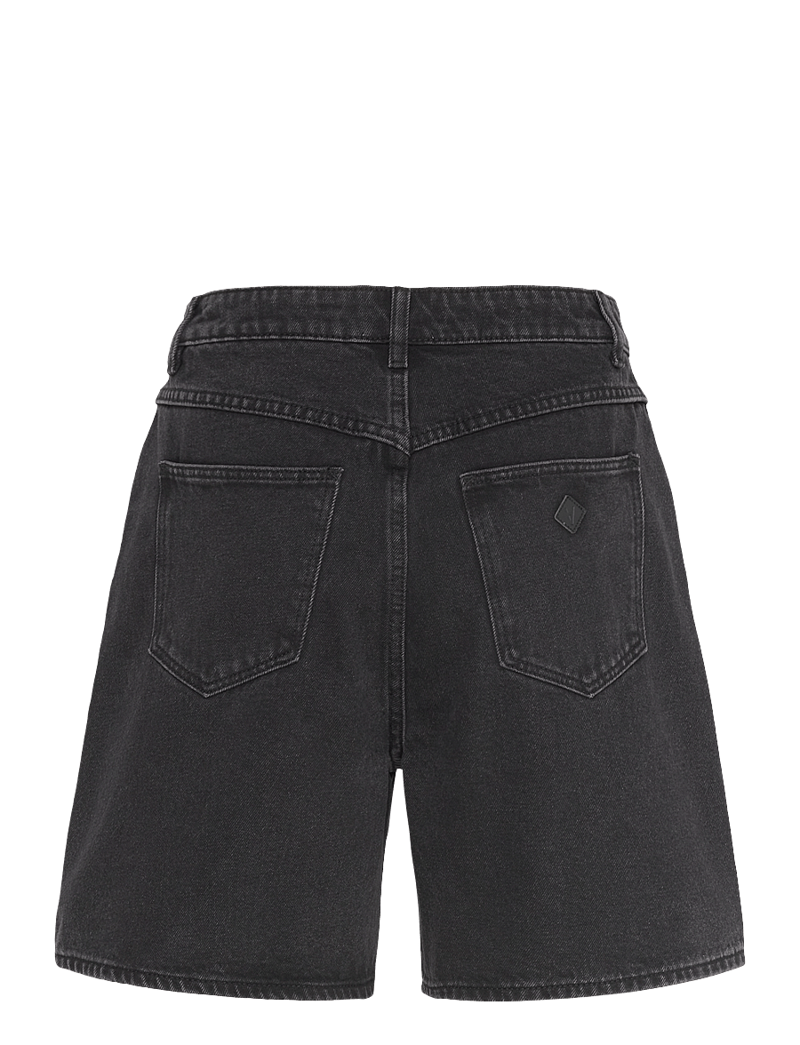 ABRAND - CARRIE SHORT HEIDIWASHED BLACK - jorts - black - 2