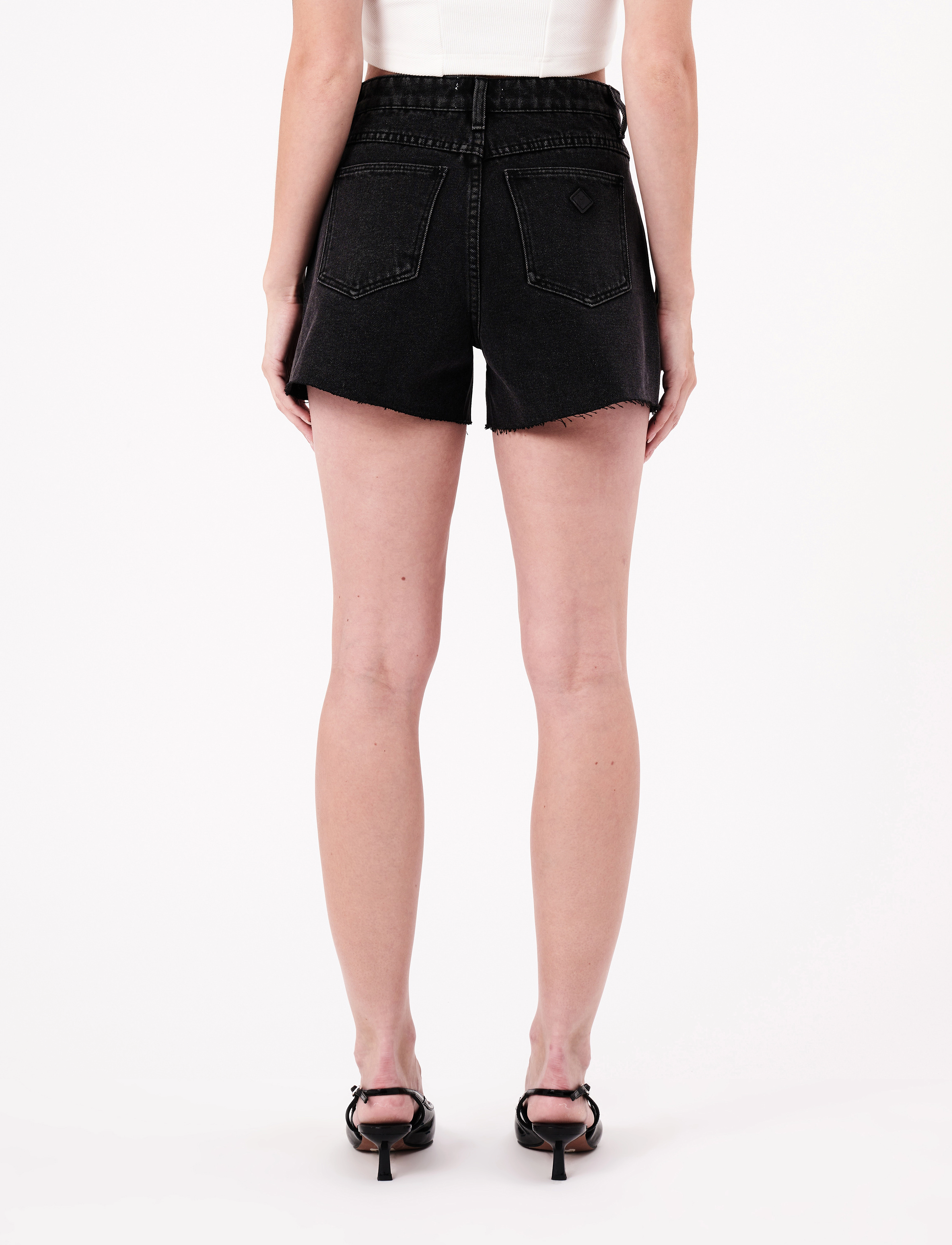 ABRAND - VENICE SHORT HEIDIWASHED BLACK - shortsit - black - 3