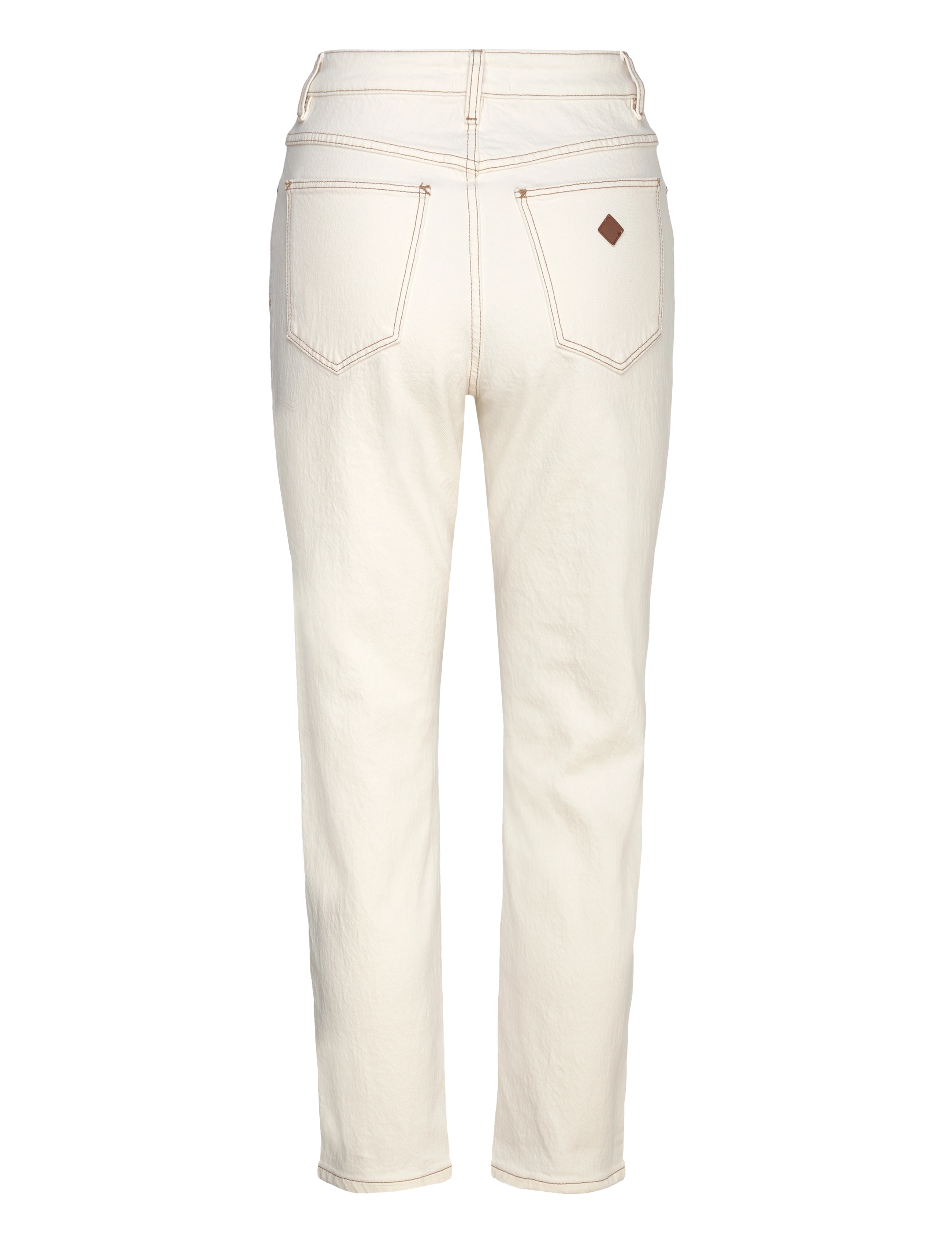 ABRAND - 94 HIGH SLIM COCONUT COCONUT - mom-jeans - white - 2