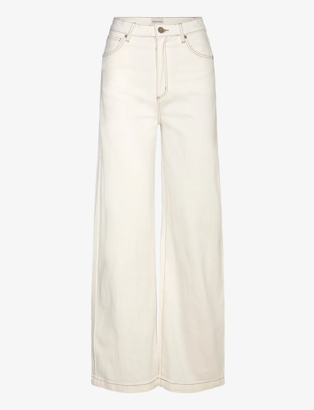 ABRAND - 94 HIGH WIDE COCONUTCOCONUT - hosen mit weitem bein - white - 1