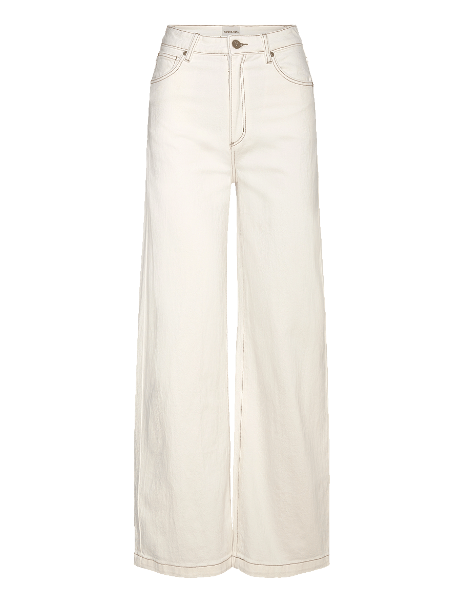 ABRAND - 94 HIGH WIDE COCONUTCOCONUT - brede jeans - white - 1