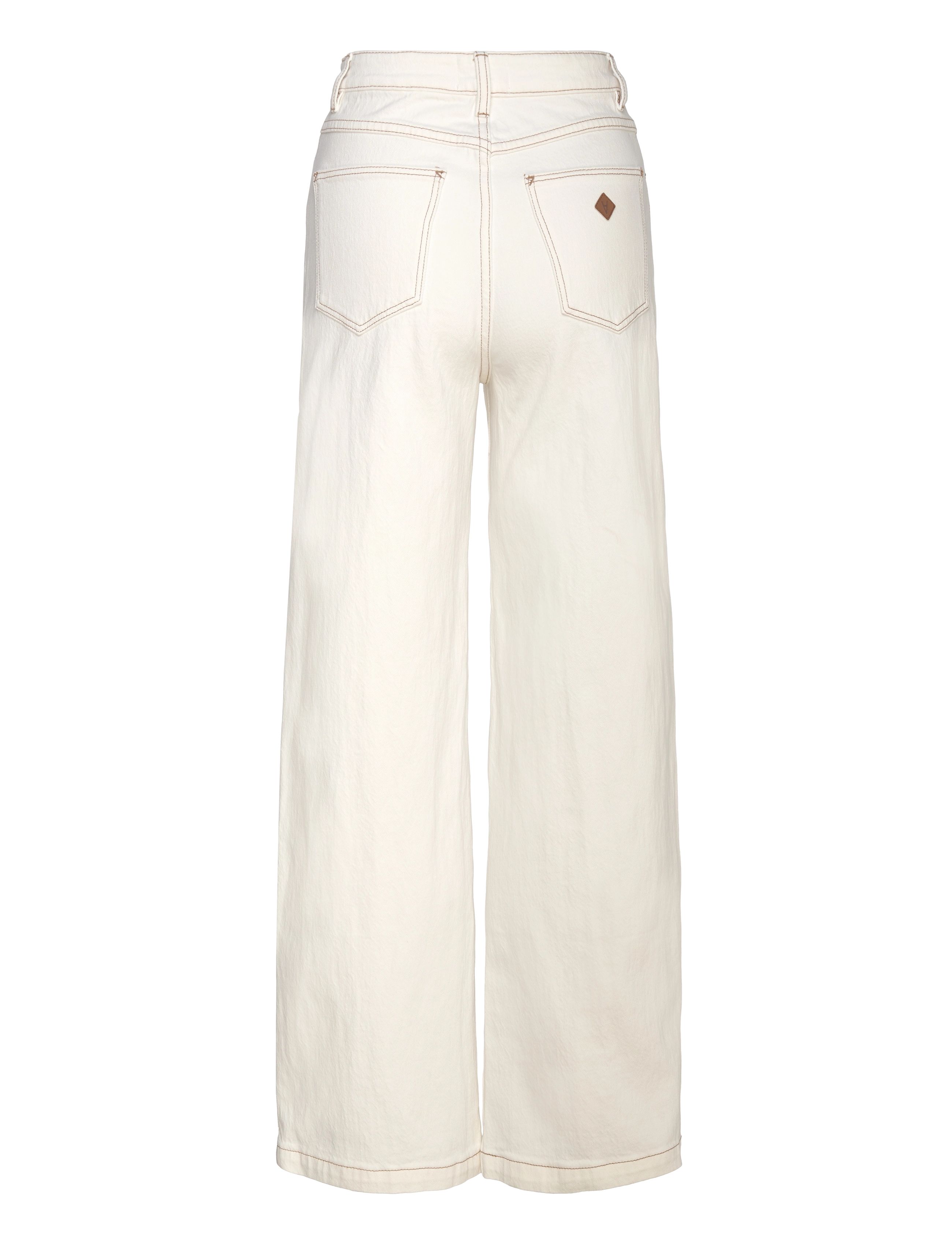 ABRAND - 94 HIGH WIDE COCONUTCOCONUT - vida jeans - white - 2