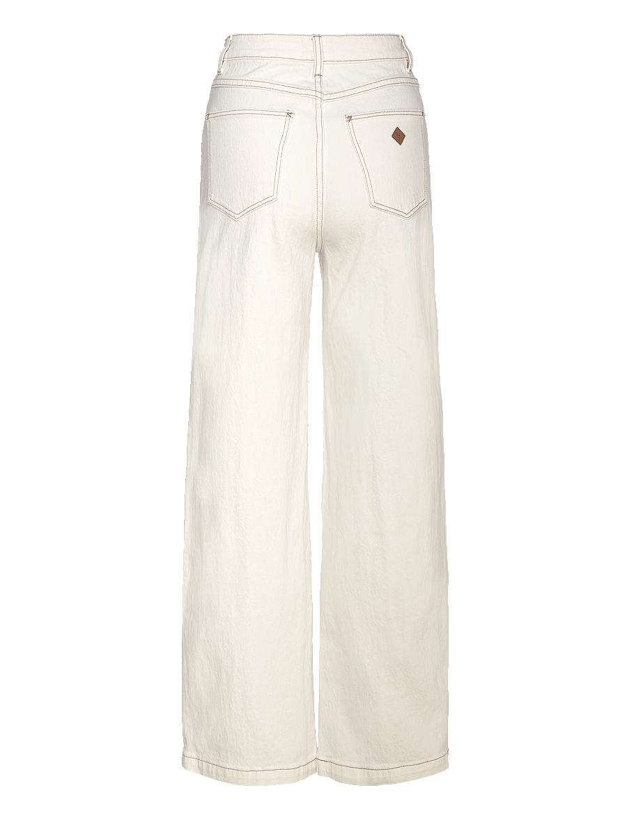 ABRAND - 94 HIGH WIDE COCONUTCOCONUT - brede jeans - white - 2