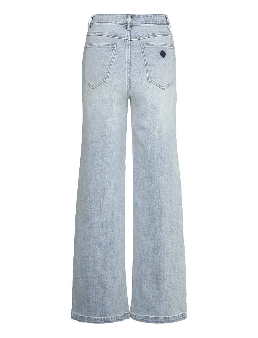 ABRAND - 94 HIGH WIDE ANDIE TINT LIGHT BLUE - hosen mit weitem bein - blue - 2