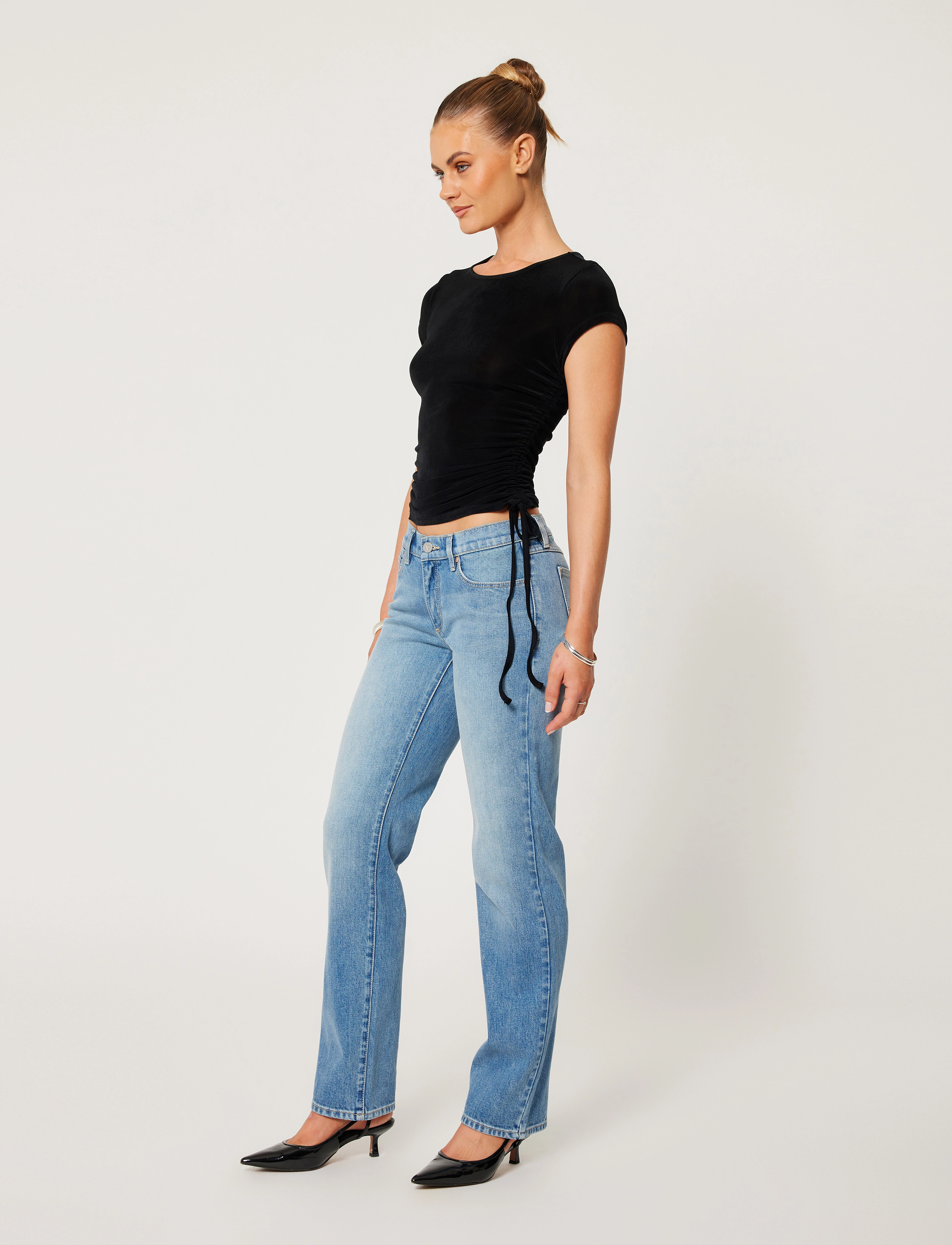 ABRAND - 99 LOW STRAIGHT ALEXA RCY MID VINTAGE INDIGO - blue - 3