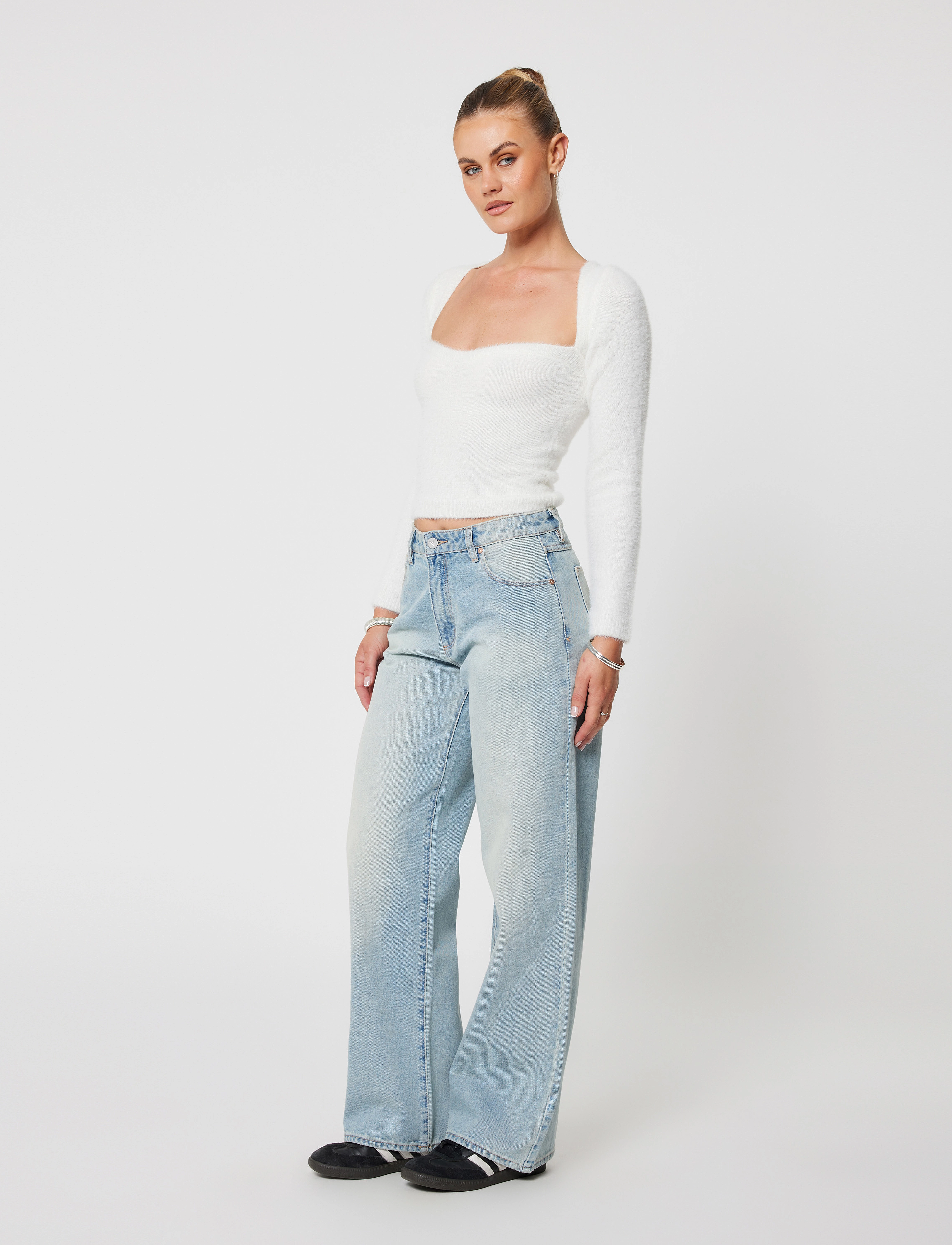 ABRAND - 95 MID BAGGY RORY TINT LIGHT BLUE - laia säärega teksad - blue - 3