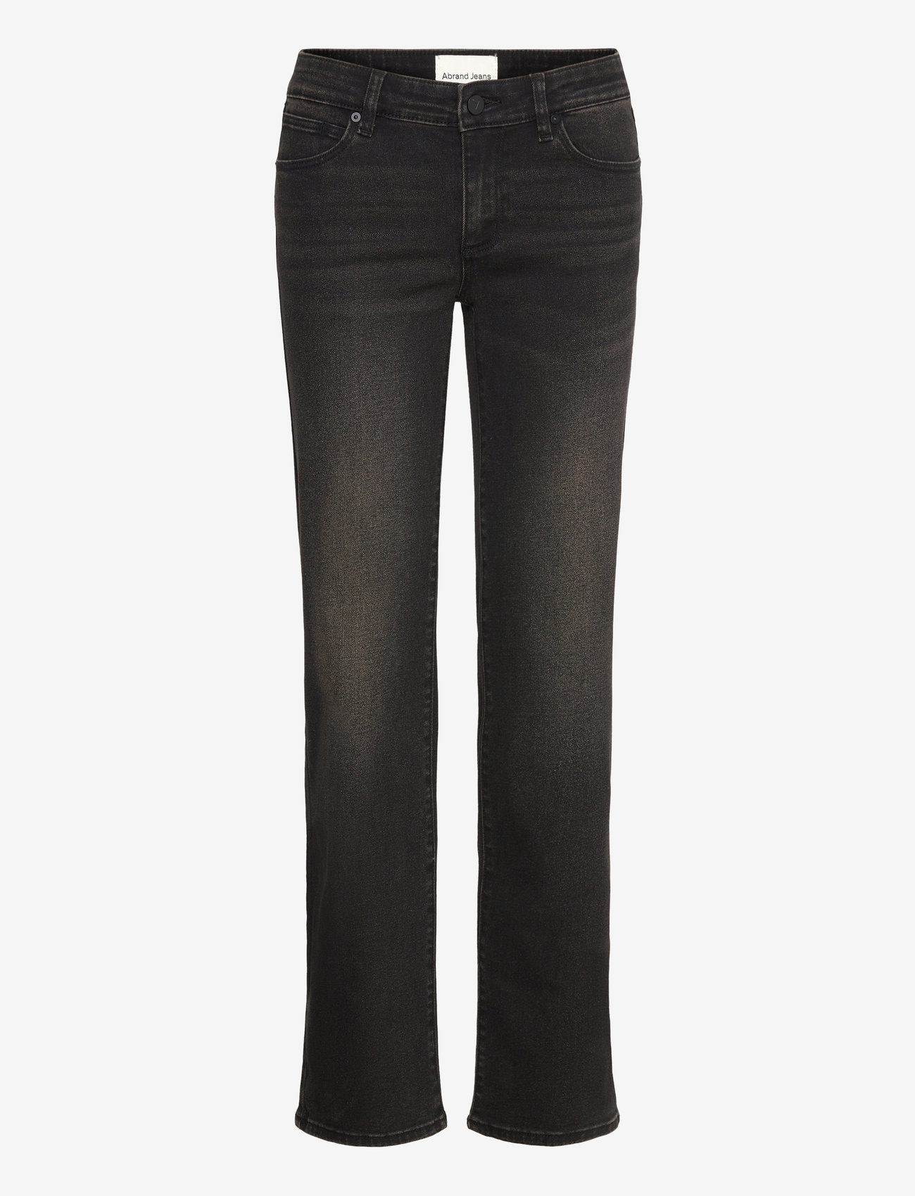ABRAND - 99 LOW STRAIGHT BLAKE TINT BLACK - straight jeans - black - 1