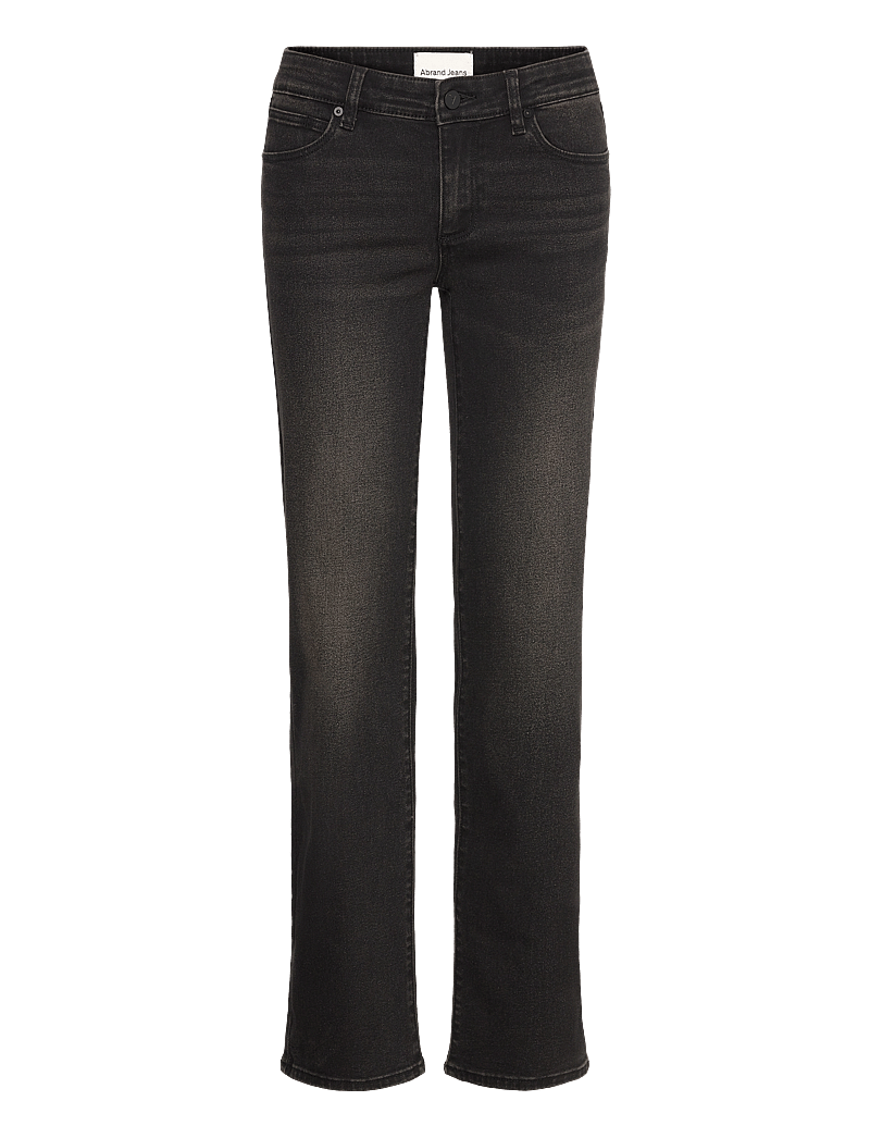 ABRAND - 99 LOW STRAIGHT BLAKE TINT BLACK - sirge säärega teksad - black - 1