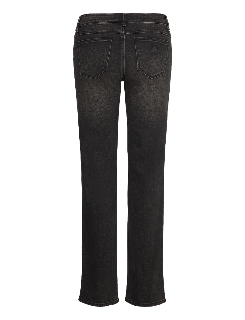 ABRAND - 99 LOW STRAIGHT BLAKE TINT BLACK - sirge säärega teksad - black - 2