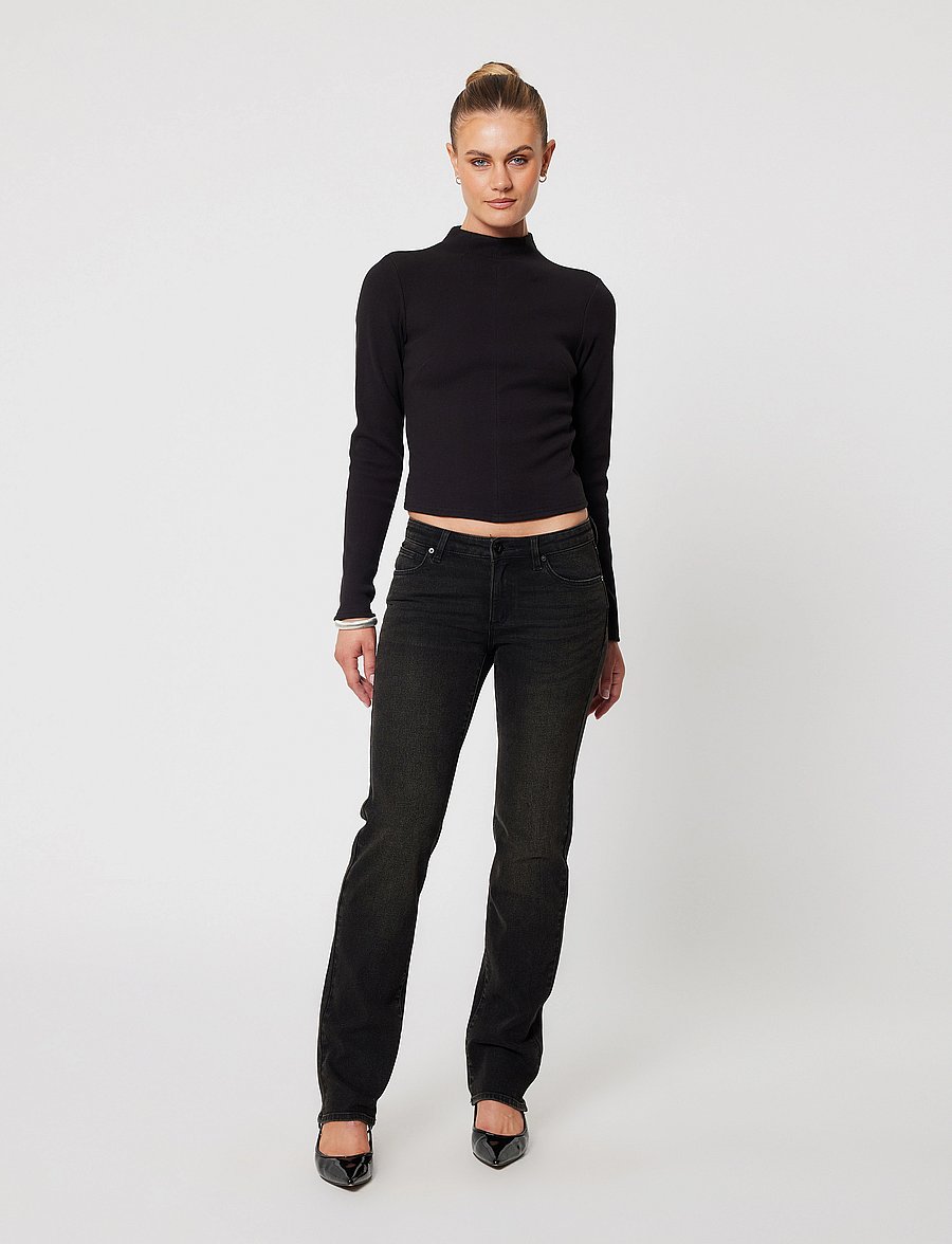 ABRAND - 99 LOW STRAIGHT BLAKE TINT BLACK - black - 0