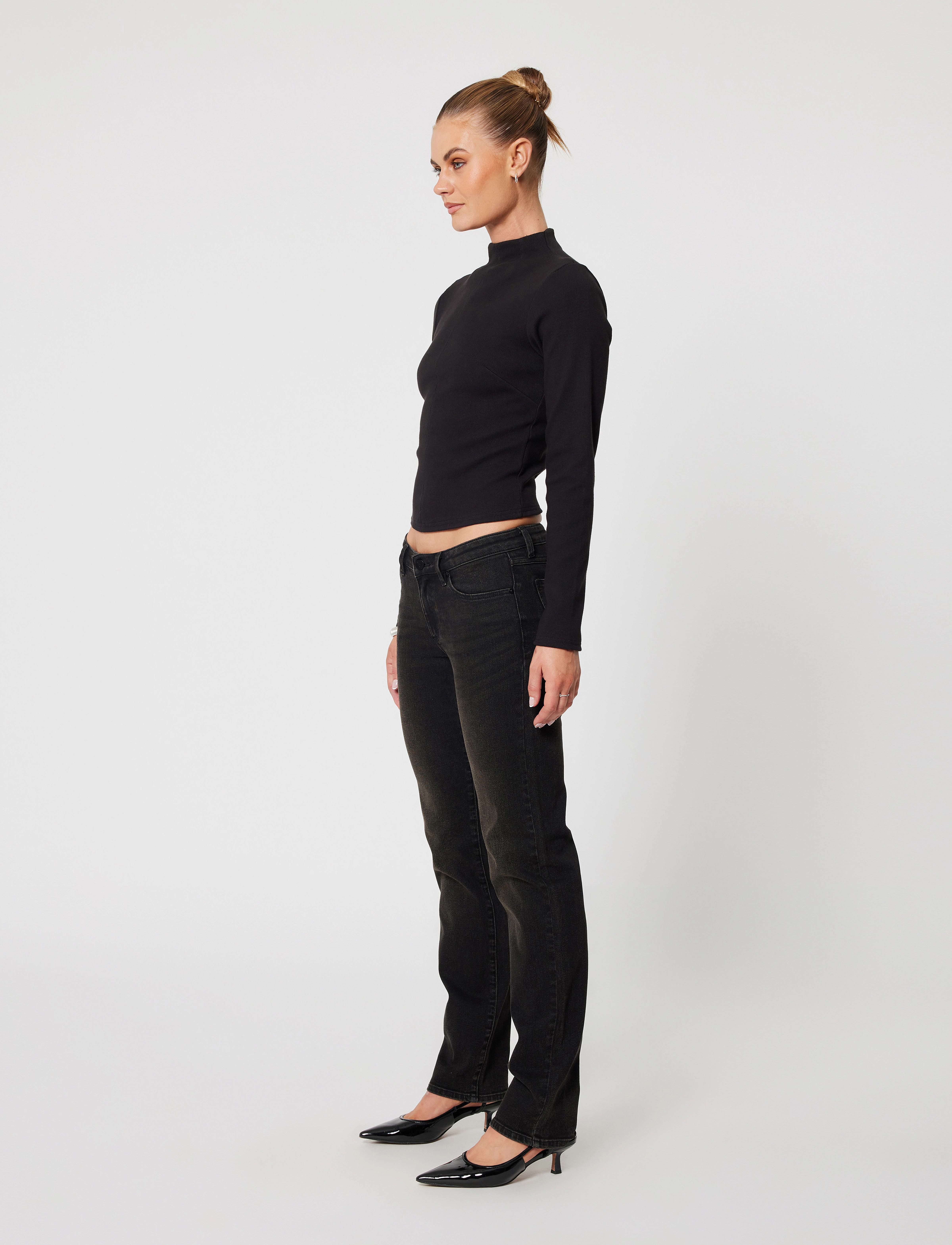 ABRAND - 99 LOW STRAIGHT BLAKE TINT BLACK - black - 3