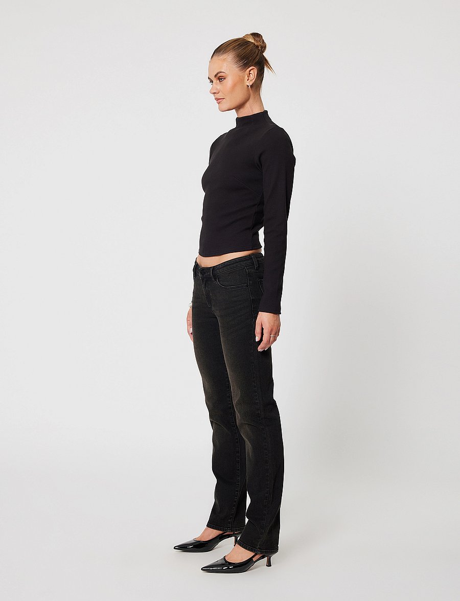 ABRAND - 99 LOW STRAIGHT BLAKE TINT BLACK - black - 3