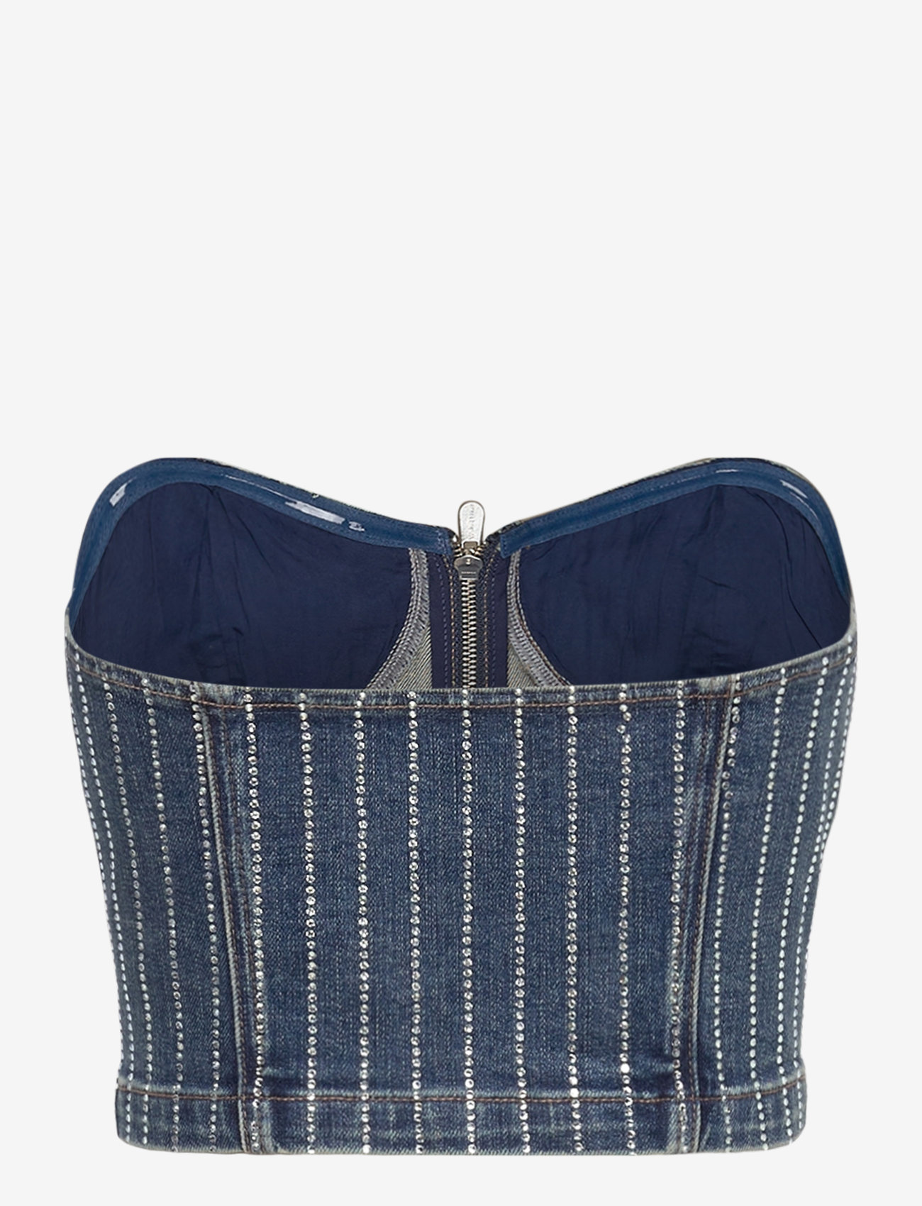 ABRAND - ACADEMIA BUSTIER PETRA DIAMANTE MID VINTAGE INDIGO - trumpos palaidinukės - blue - 2