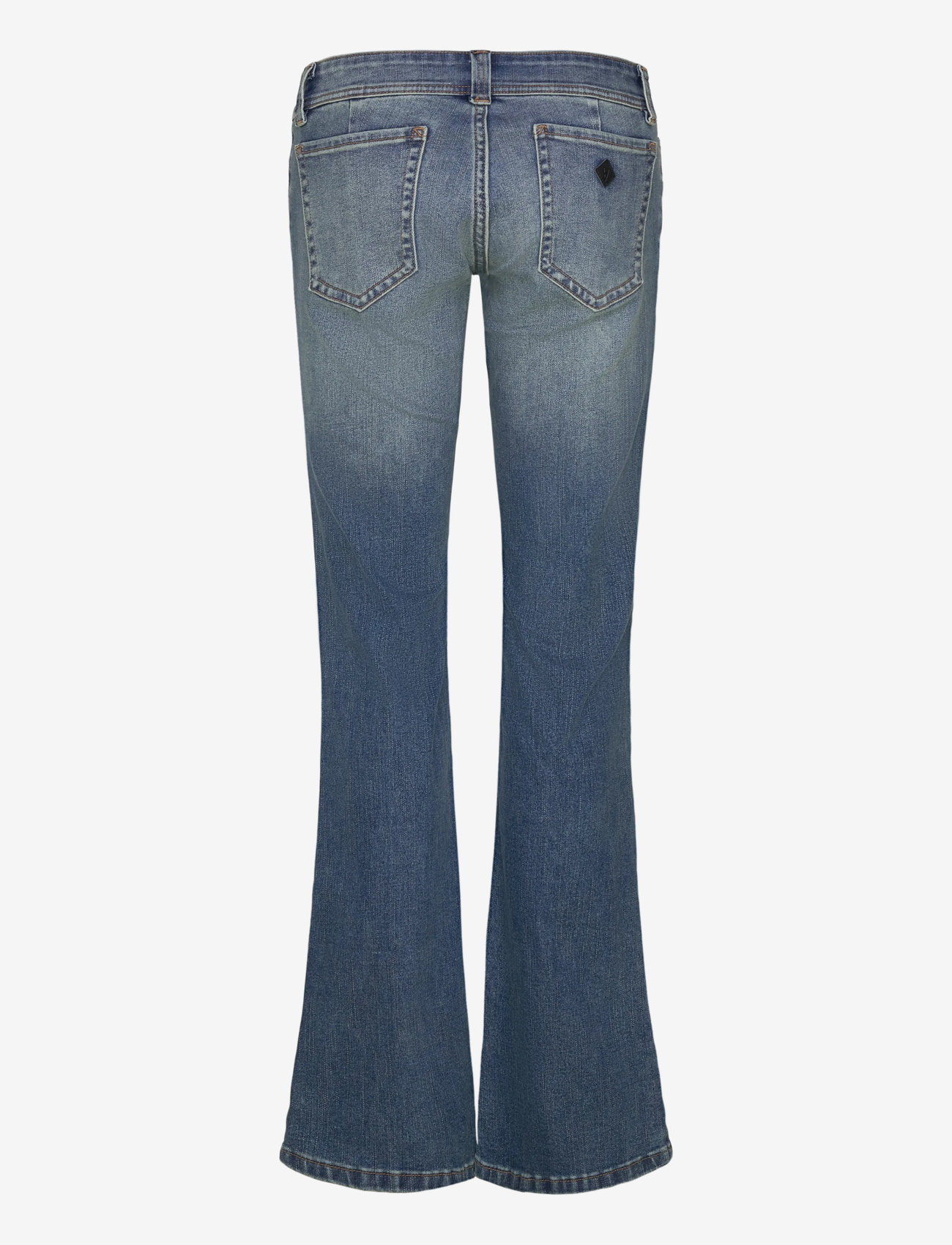 ABRAND - 00 SUPER LOW KICK TALL PETRA MID VINTAGE INDIGO - utsvängda jeans - blue - 2