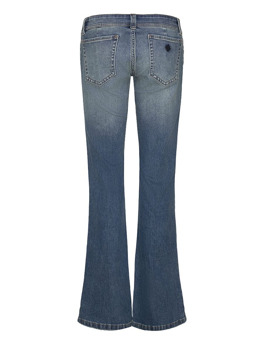 ABRAND - 00 SUPER LOW KICK TALL PETRA MID VINTAGE INDIGO - schlaghosen - blue - 2