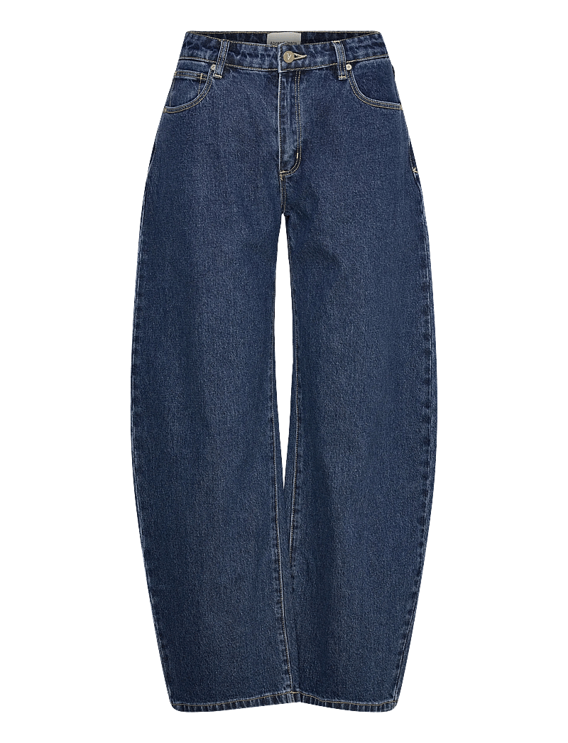 ABRAND - 95 MID BARREL JEAN TARADARK BLUE - barrel jeans - blue - 0