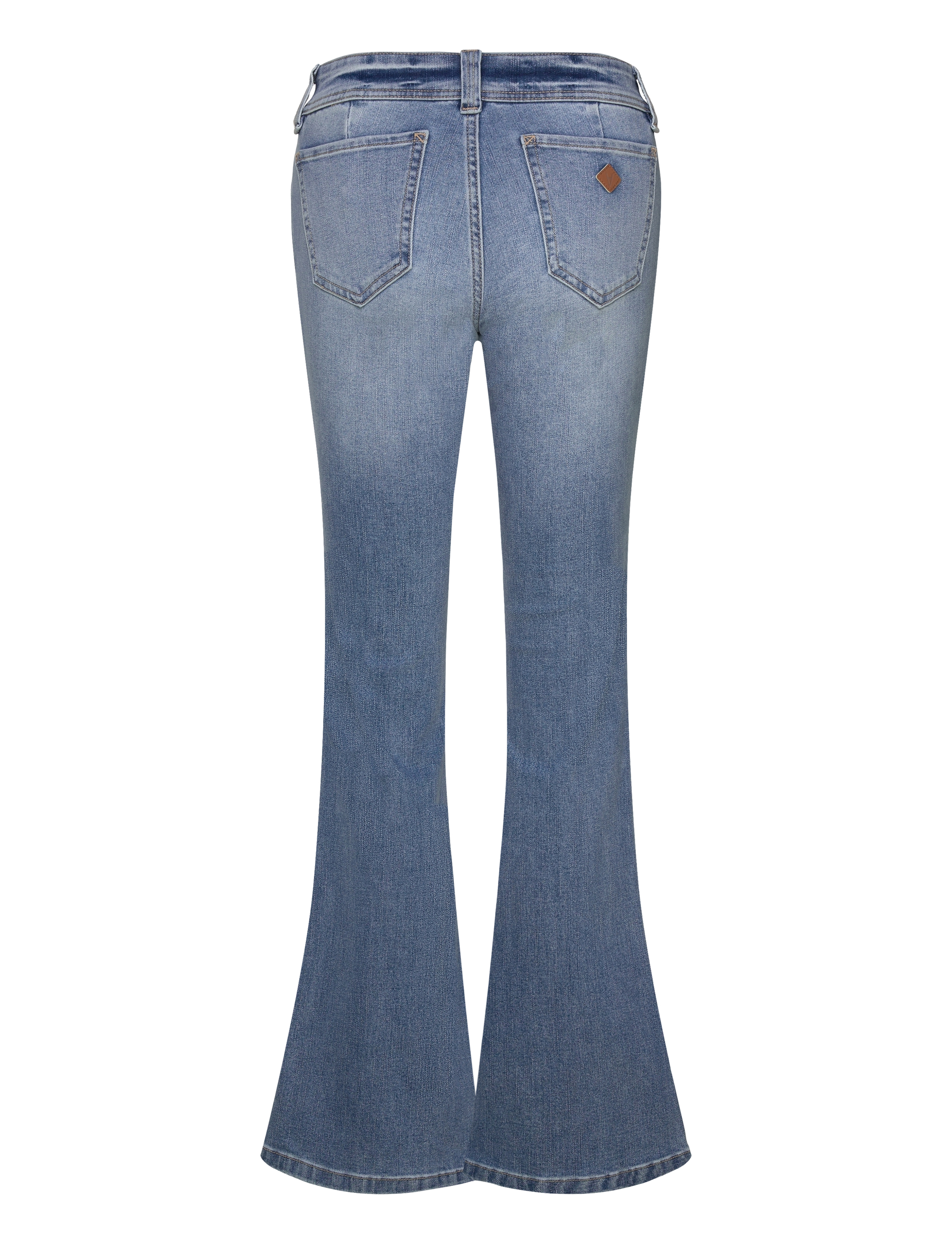 ABRAND - 00 SUPER LOW KICK TALL LIV LIGHT VINTAGE BLUE - utsvängda jeans - blue - 2