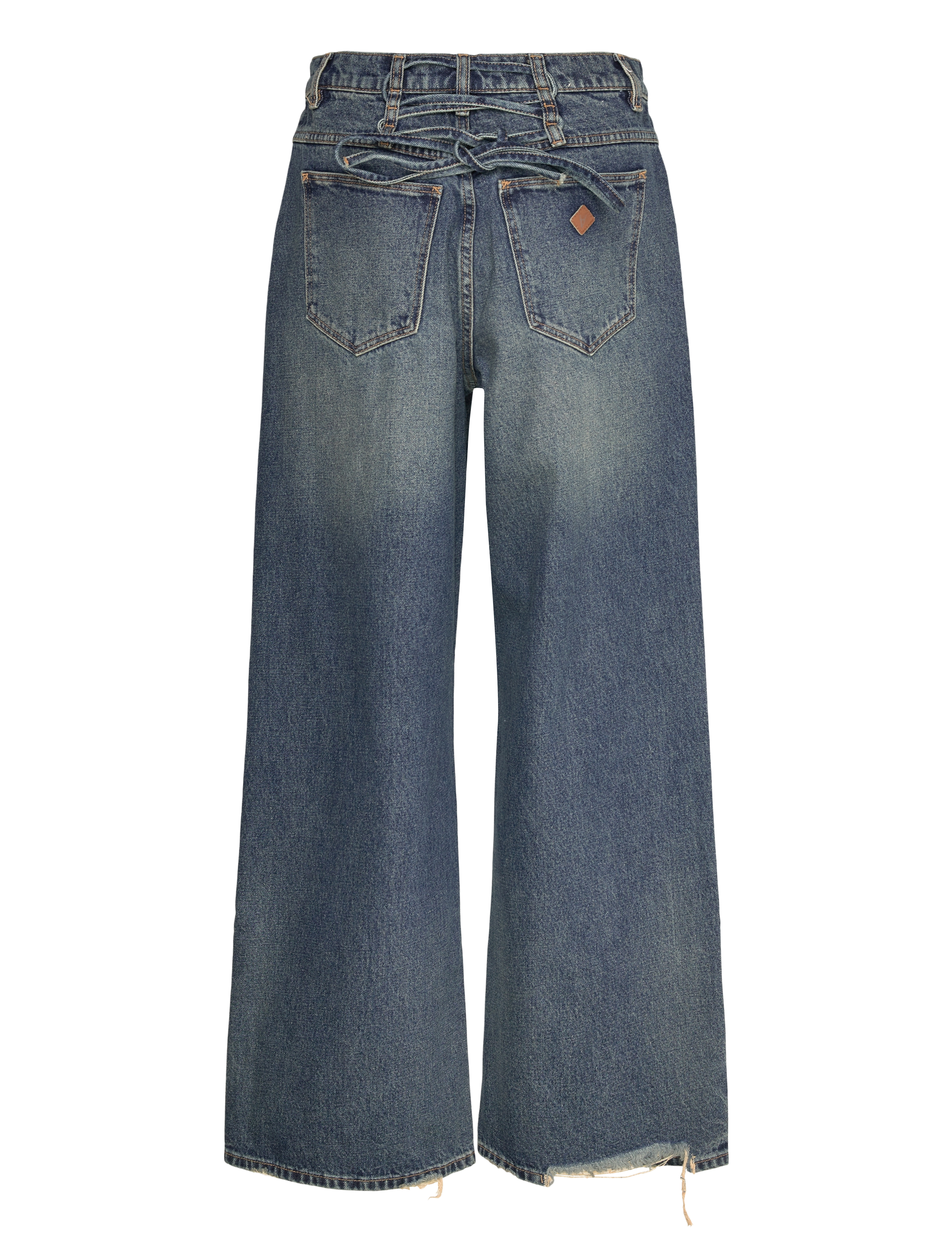 ABRAND - 95 MID SUPER BAGGY LACED CORY TINT DARK BLUE - hosen mit weitem bein - blue - 2