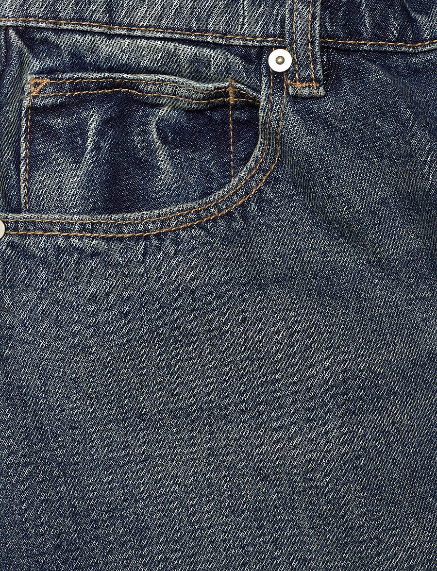ABRAND - 95 MID SUPER BAGGY LACED CORY TINT DARK BLUE - vida jeans - blue - 5