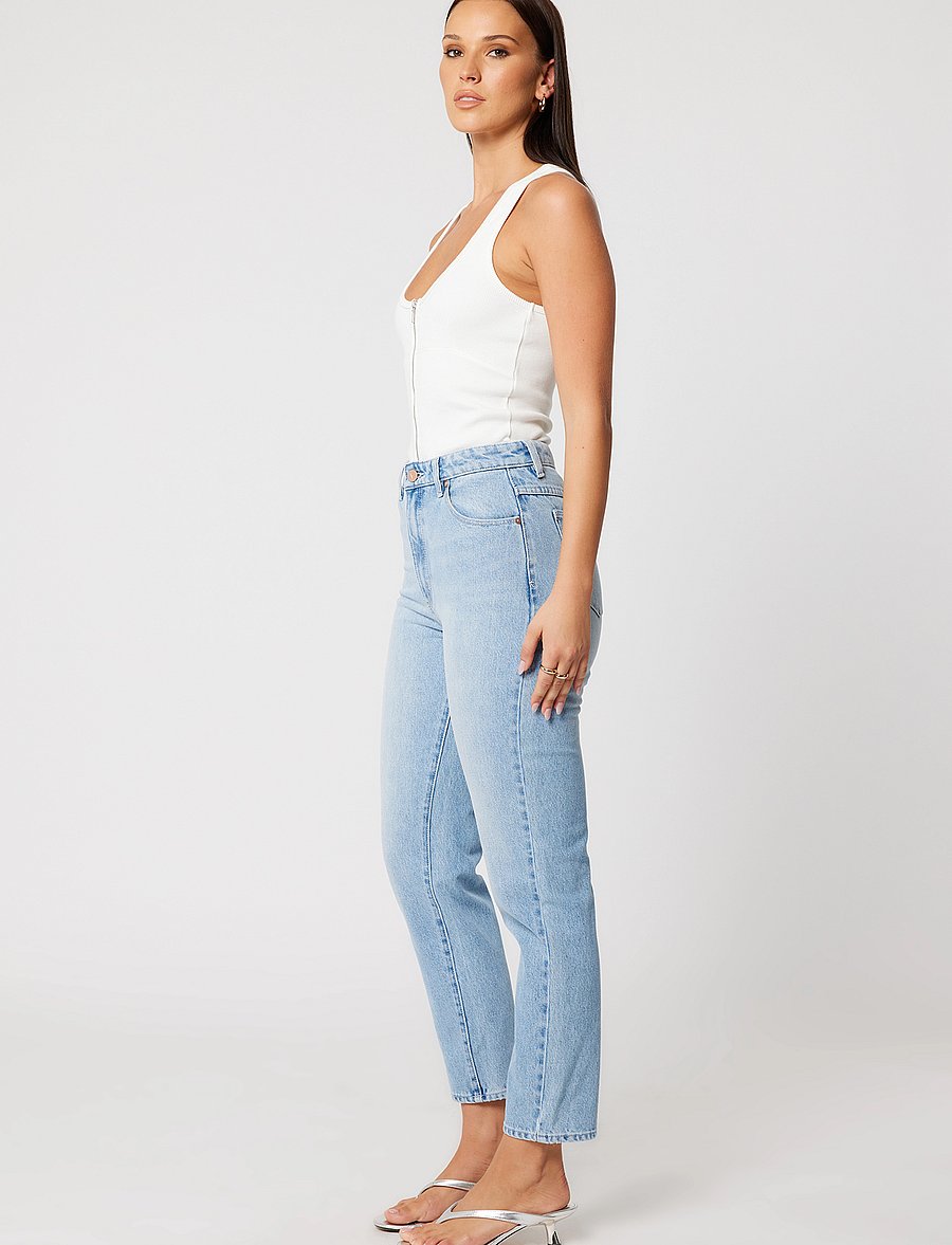 ABRAND - 94 HIGH SLIM GIA LIGHT VINTAGE BLUE - slim jeans - blue - 3