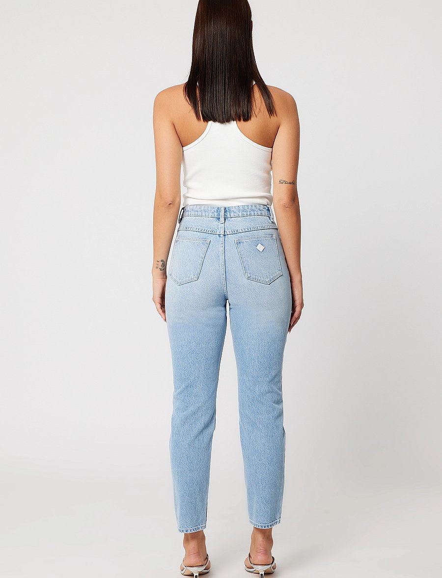 ABRAND - 94 HIGH SLIM GIA LIGHT VINTAGE BLUE - slim jeans - blue - 4