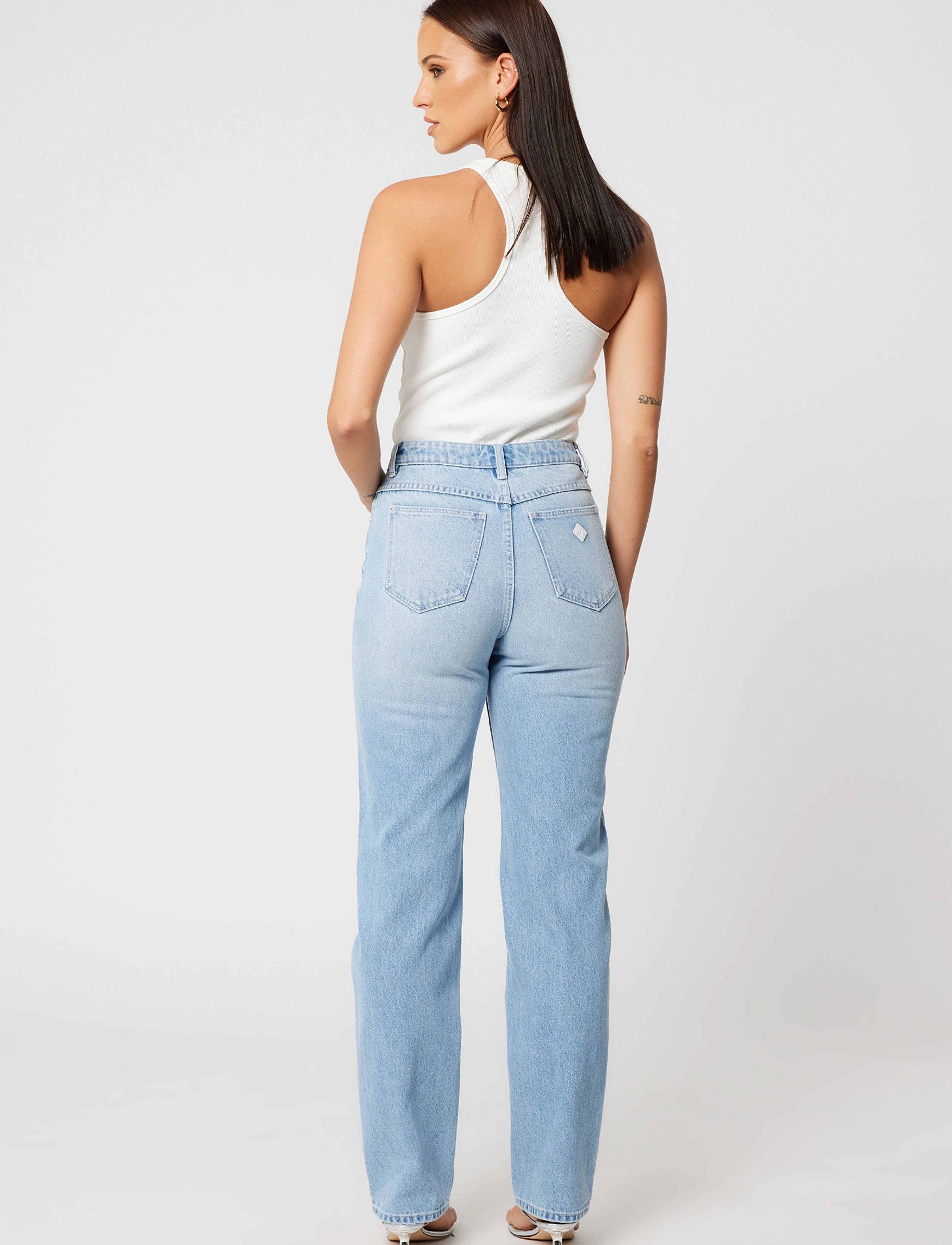 ABRAND - 94 HIGH STRAIGHT GIA LIGHT VINTAGE BLUE - suorat farkut - blue - 4