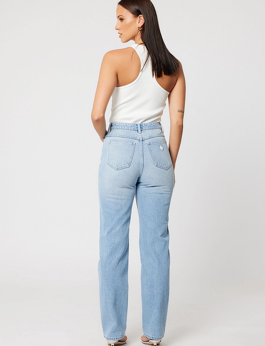 ABRAND - 94 HIGH STRAIGHT GIA LIGHT VINTAGE BLUE - gerade jeans - blue - 4