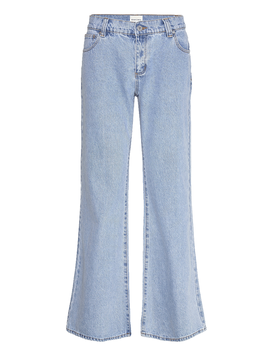 ABRAND - 99 LOW BAGGY FLARE GIGI MID BLUE - flared jeans - blue - 1
