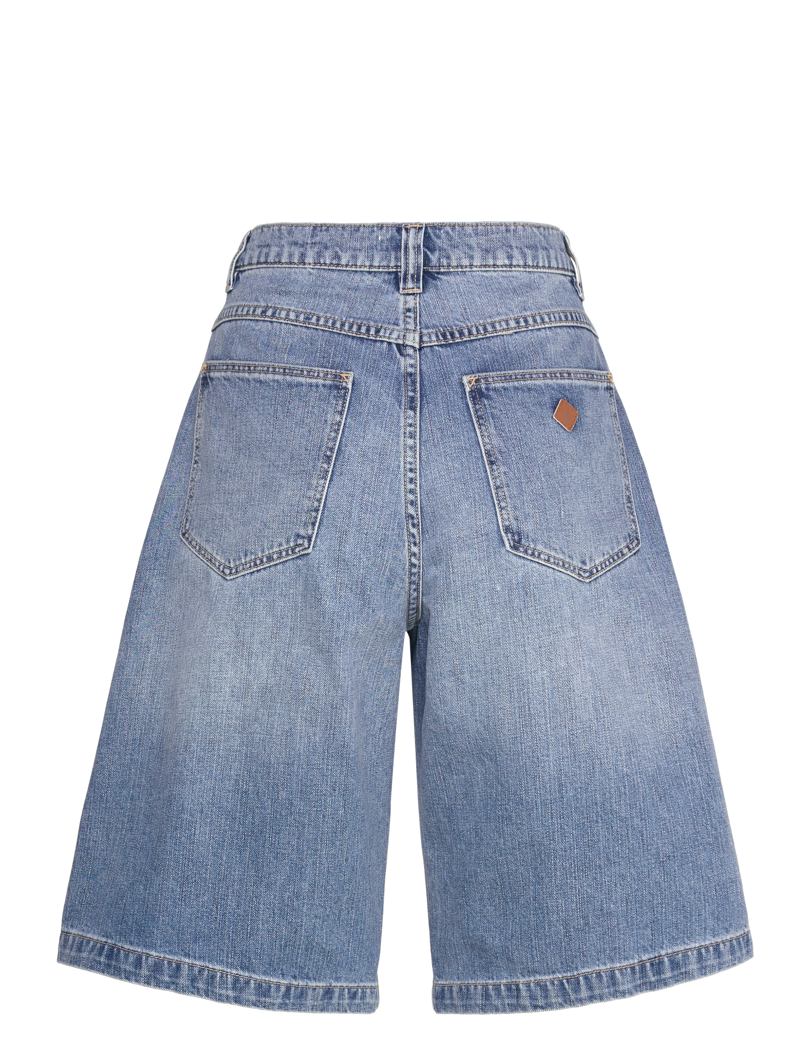 ABRAND - 95 MID SUPER BAGGY JORT LIVLIGHT VINTAGE BLUE - jeansshorts - blue - 2