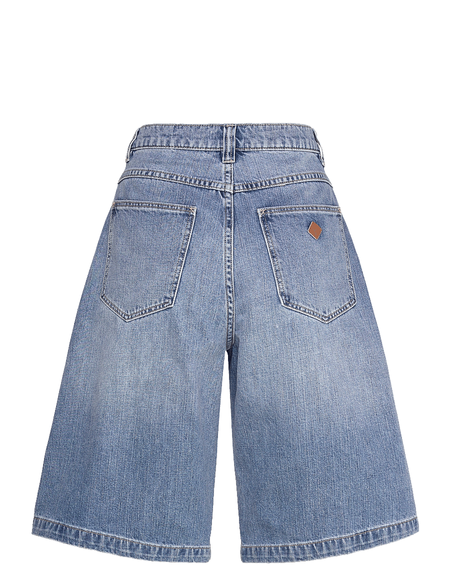 ABRAND - 95 MID SUPER BAGGY JORT LIVLIGHT VINTAGE BLUE - jeansshorts - blue - 2