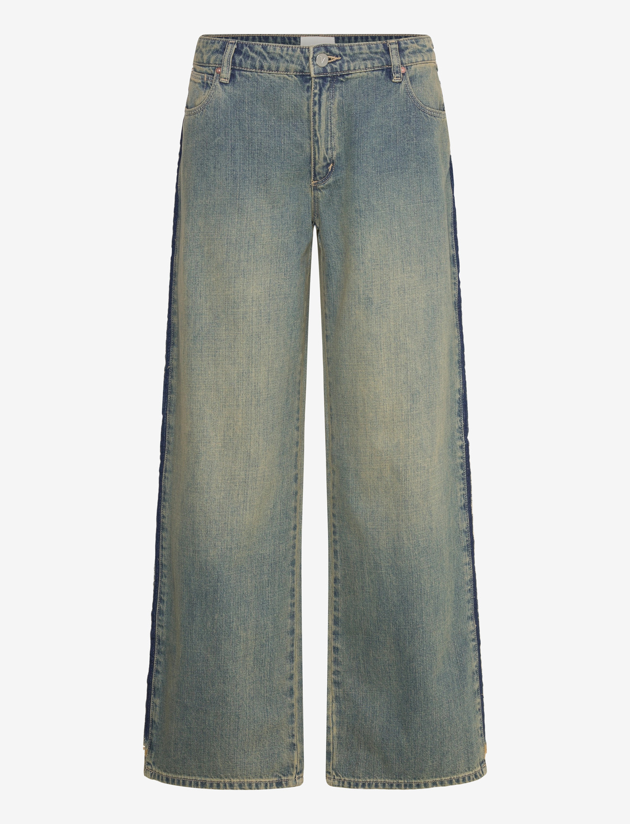 ABRAND - 99 LOW BAGGY ROXIE RAWTINT DARK BLUE - hosen mit weitem bein - blue - 0