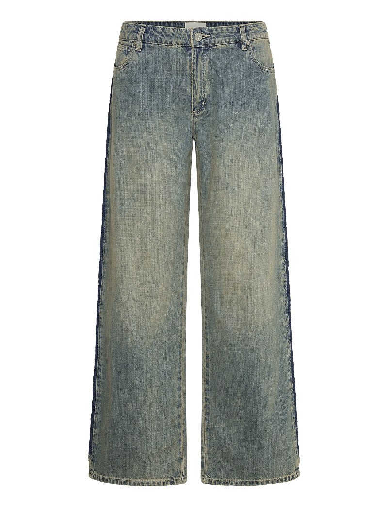 ABRAND - 99 LOW BAGGY ROXIE RAWTINT DARK BLUE - hosen mit weitem bein - blue - 0