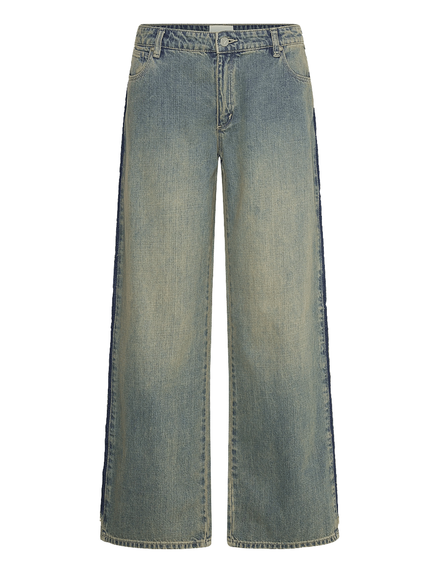 ABRAND - 99 LOW BAGGY ROXIE RAWTINT DARK BLUE - hosen mit weitem bein - blue - 1