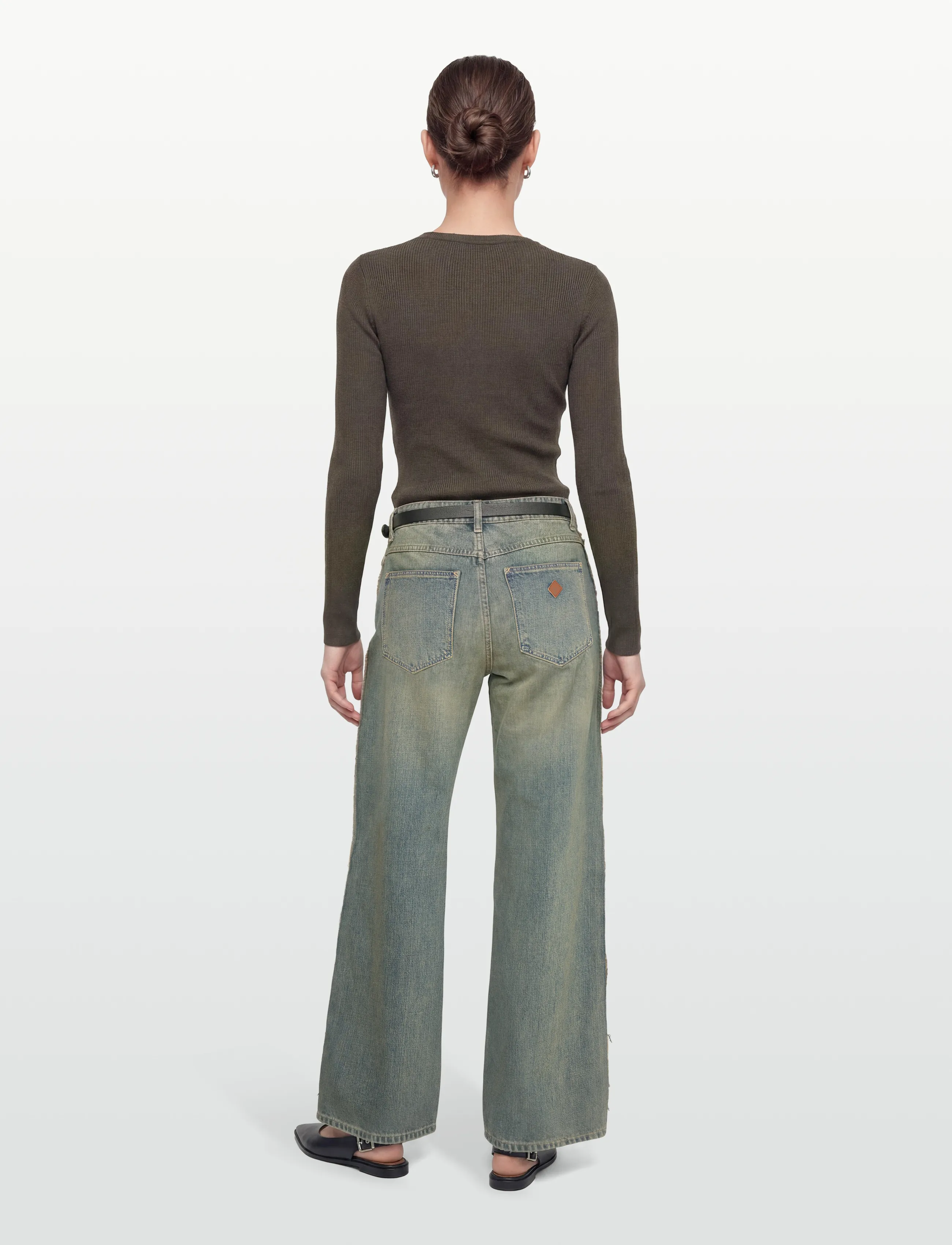 Abrand 99 Low Baggy Roxie Rawtint Dark baggy jeans dam – bild 3