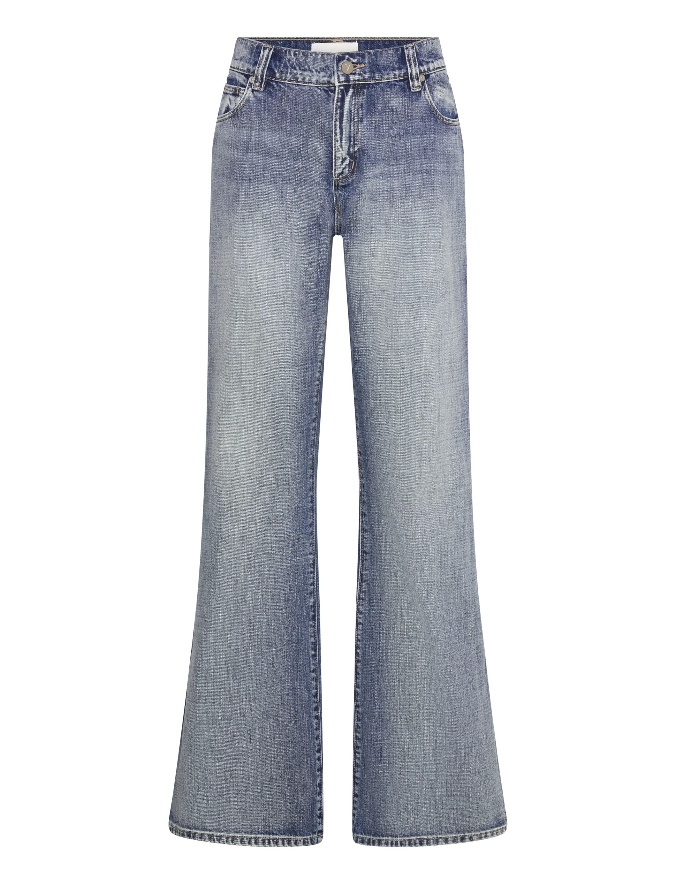 ABRAND 99 LOW BAGGY FLARE TALL KEIRA MID VINTAGE BLUE - Flared jeans - BLUE / blue