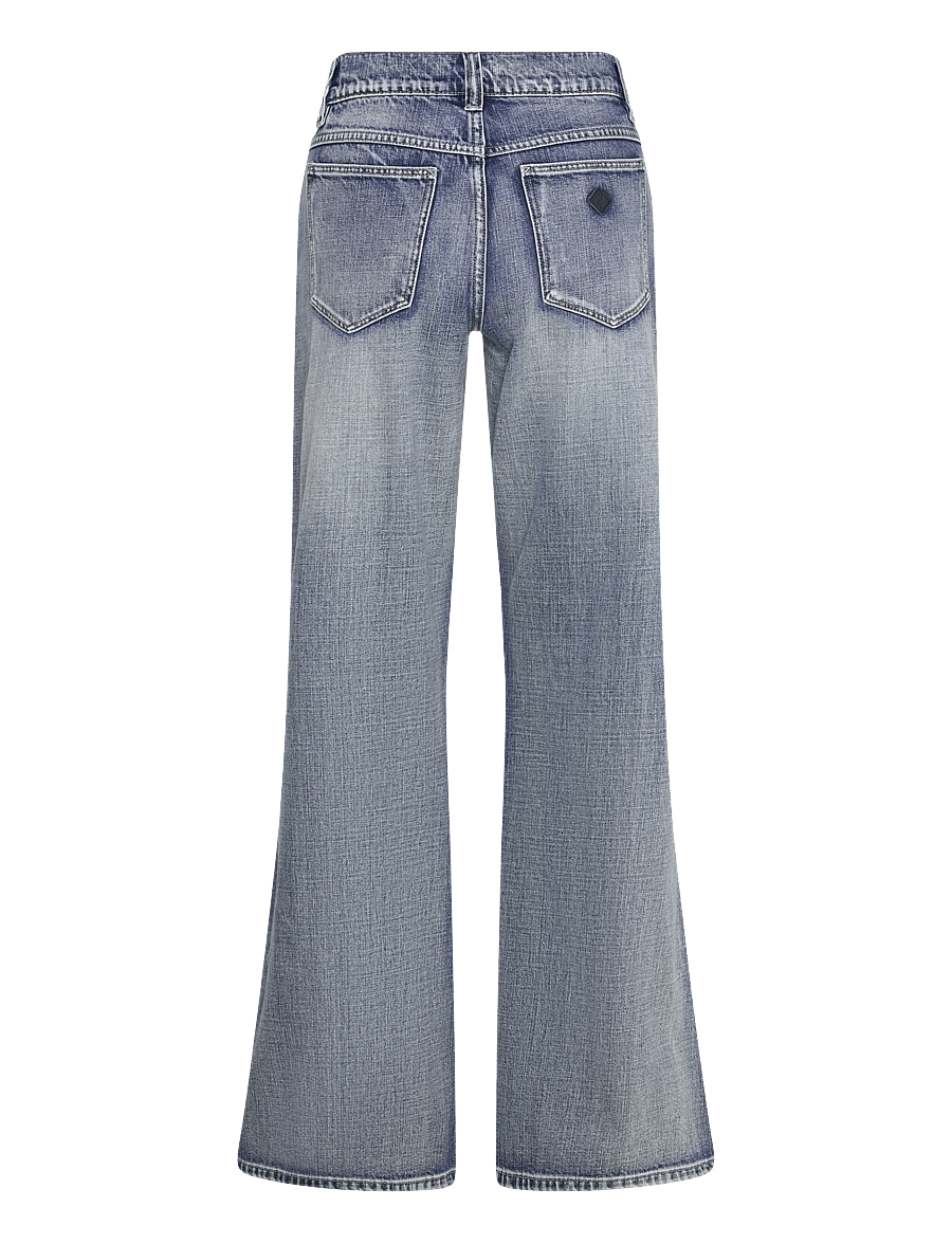 ABRAND - 99 LOW BAGGY FLARE TALL KEIRA MID VINTAGE BLUE - schlaghosen - blue - 2