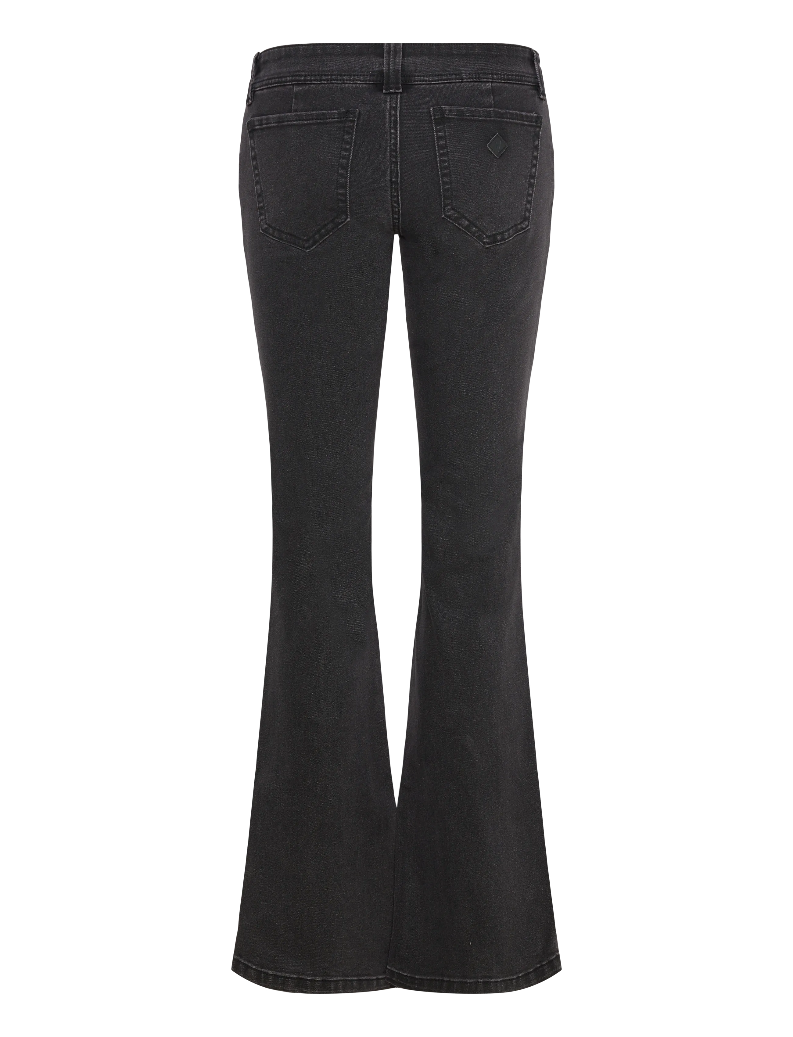 ABRAND - 00 SUPER LOW KICK TALL SOPHIE WASHED BLACK - flared jeans - sophie - 2