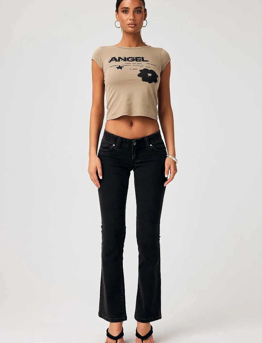ABRAND - 00 SUPER LOW KICK TALL SOPHIE WASHED BLACK - alt laiad teksad - sophie - 0