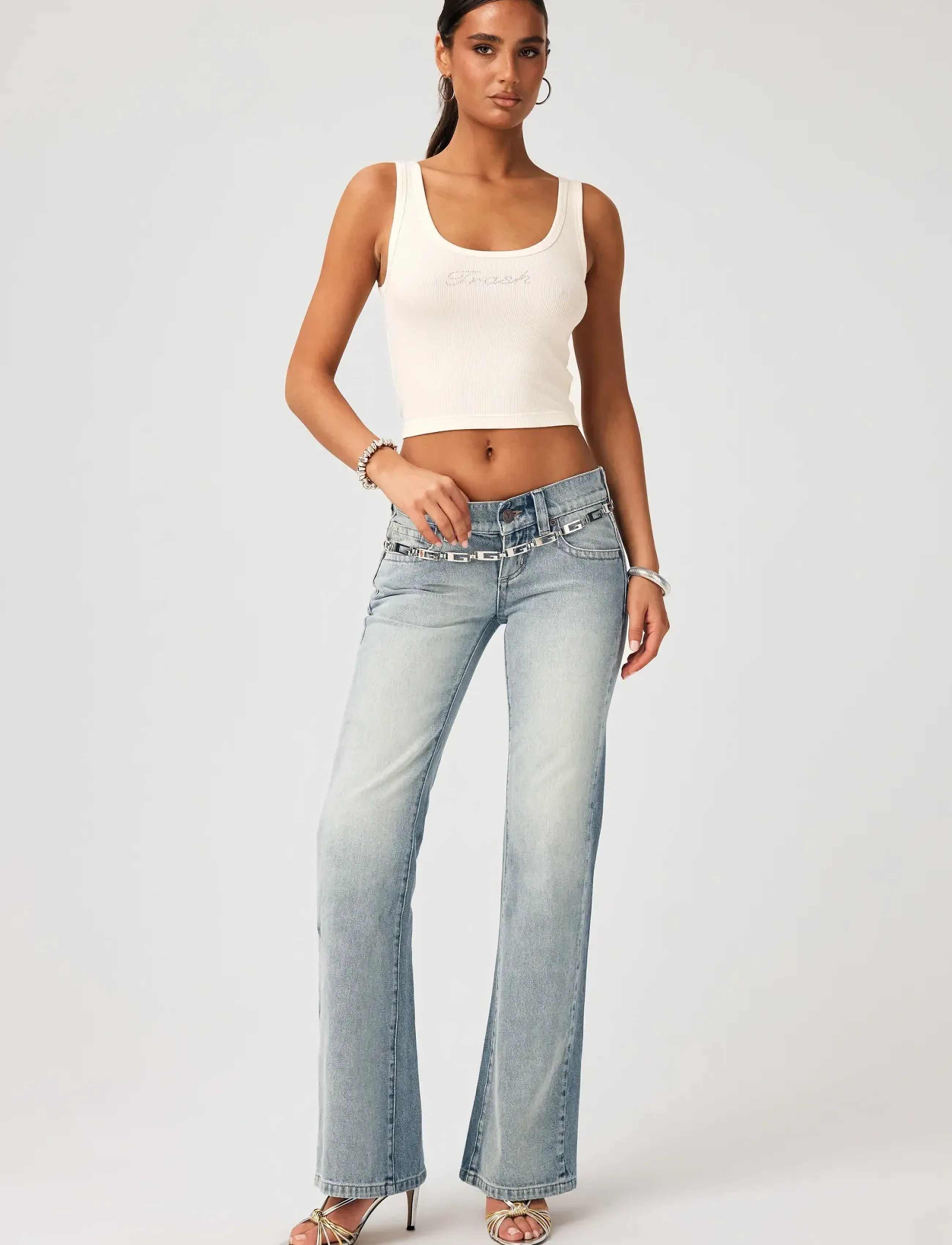 ABRAND 00 Super Low Flare Tall Aimeeaimee, 23, Blue, Jeans > Flares, Dame